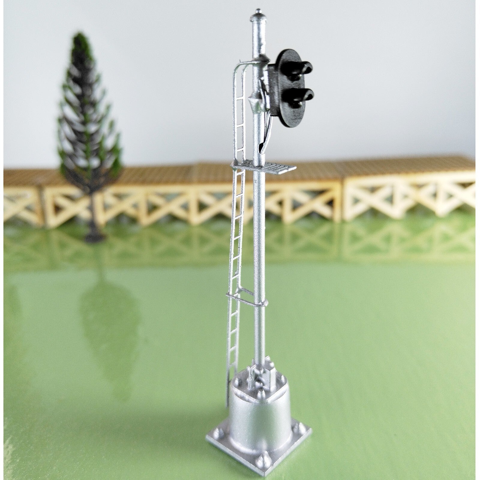 1 x HO scale model railroad 2 aspects block signal LED green/red light #K02Sp