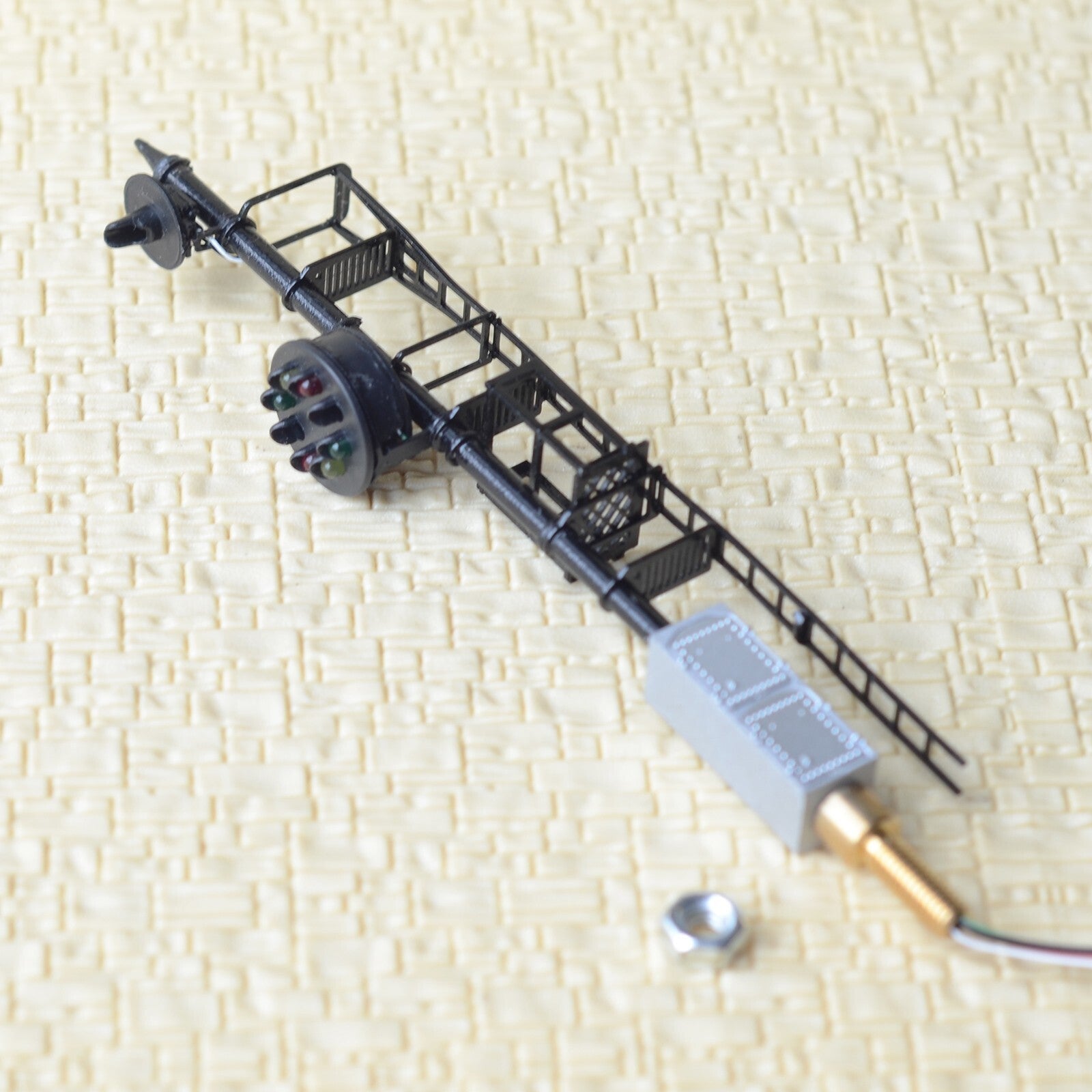1 x HO scale model railroad B&O CPL color position light signal LED metal #U1B