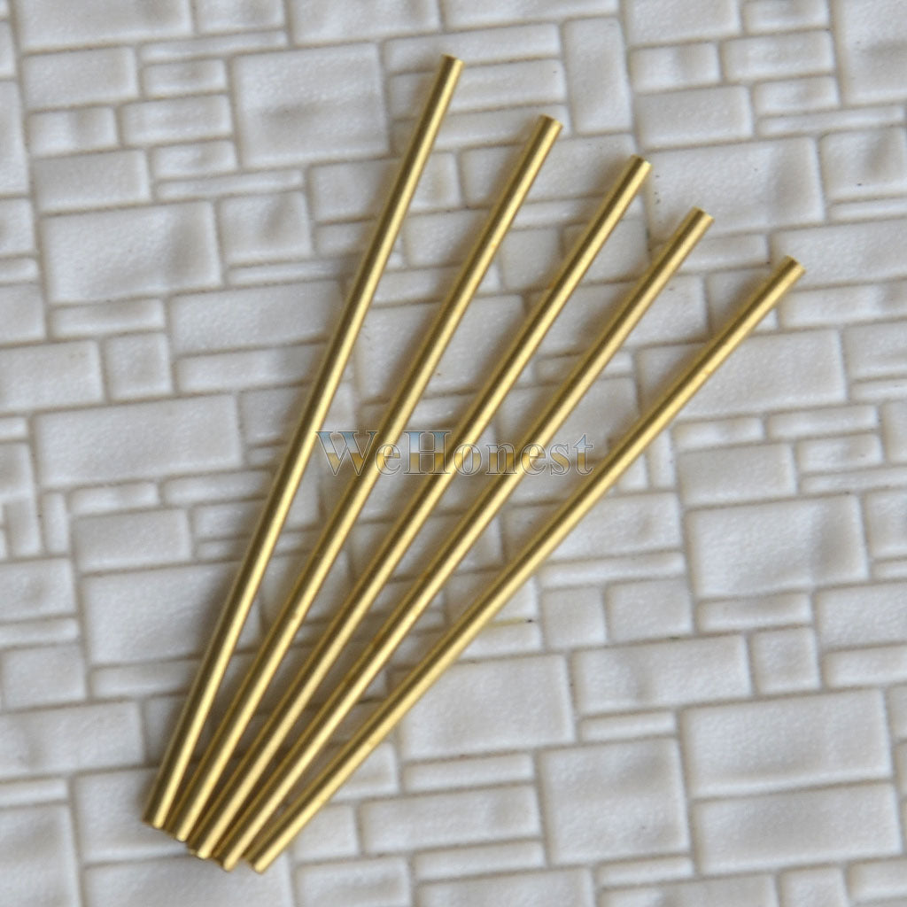 40 pcs ultra slim Brass Pipe Copper Pipe Copper Tube Φ1.3mm x 40mm