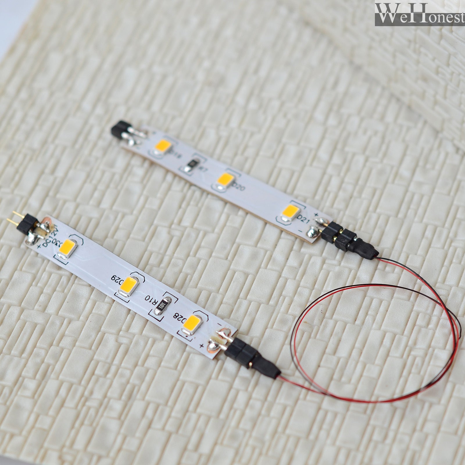 4 x LED lighting soft strips + Extension Kit connector for passenger car lights