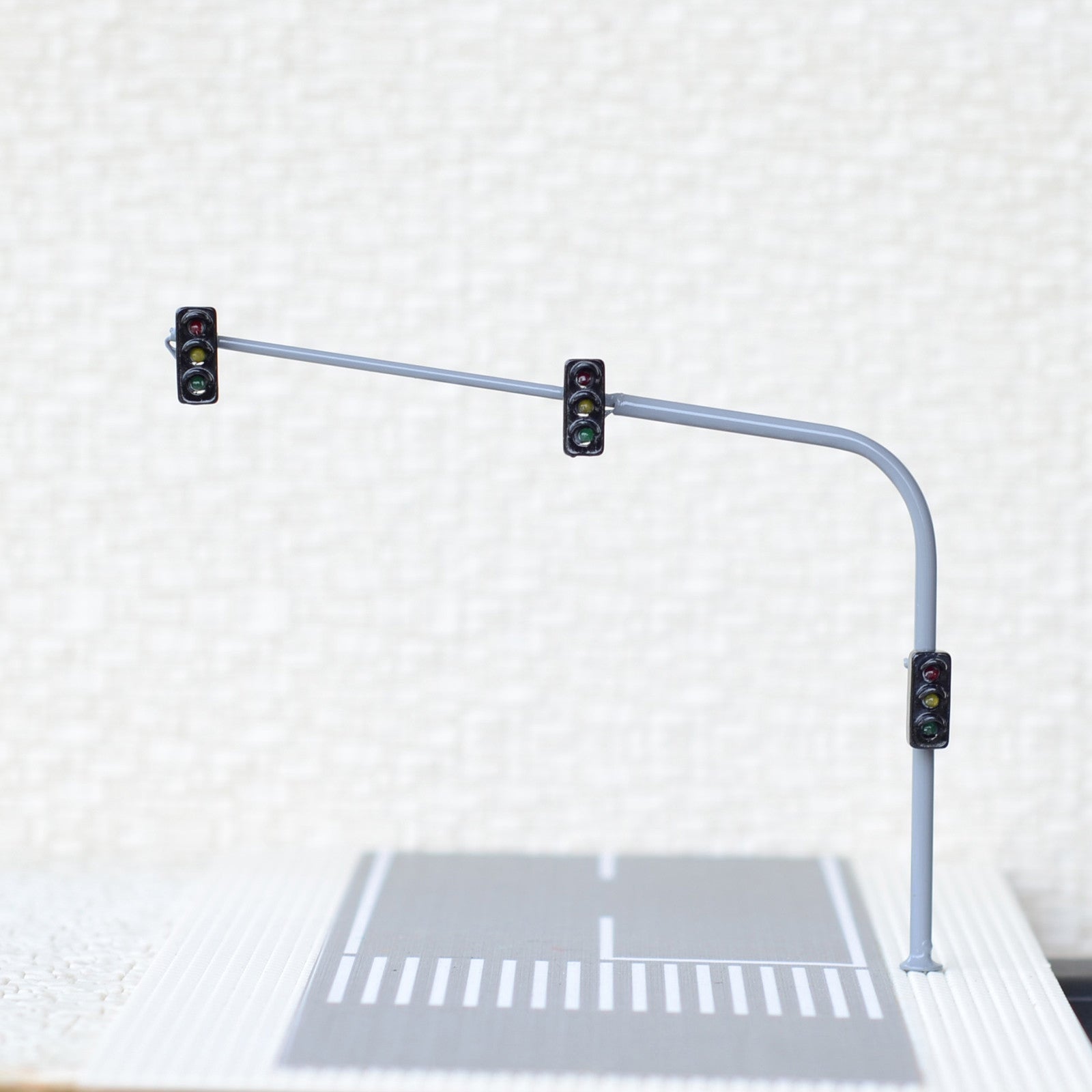 1 x HO / OO traffic light signal LED model train zebra pedestrian walkway #BB3C3