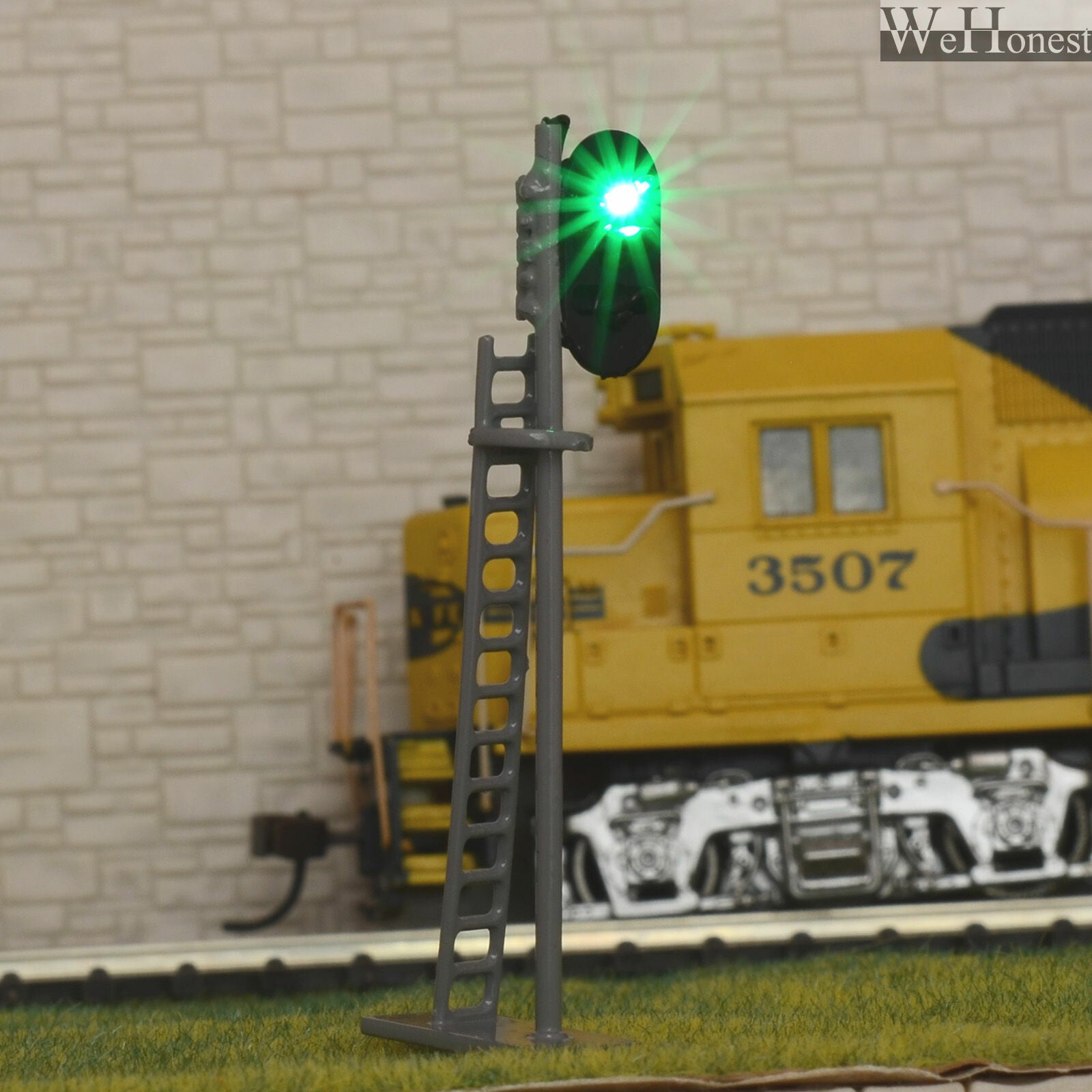 1 x HO /OO scale model train railroad LED block signal tri-lights 3 aspects #G87