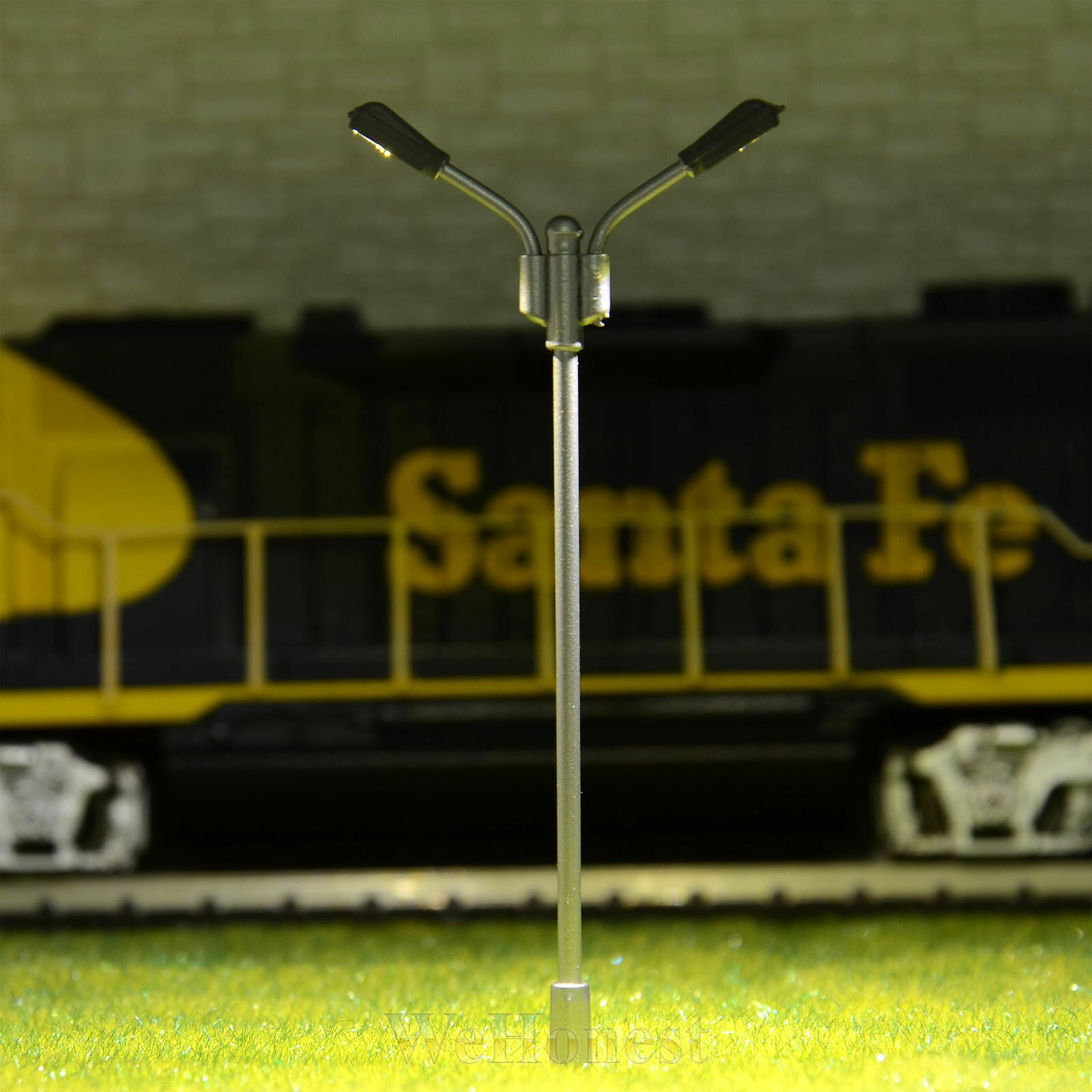 5 x OO / HO scale street light model railroad lamp posts LED path lamps #YD75D