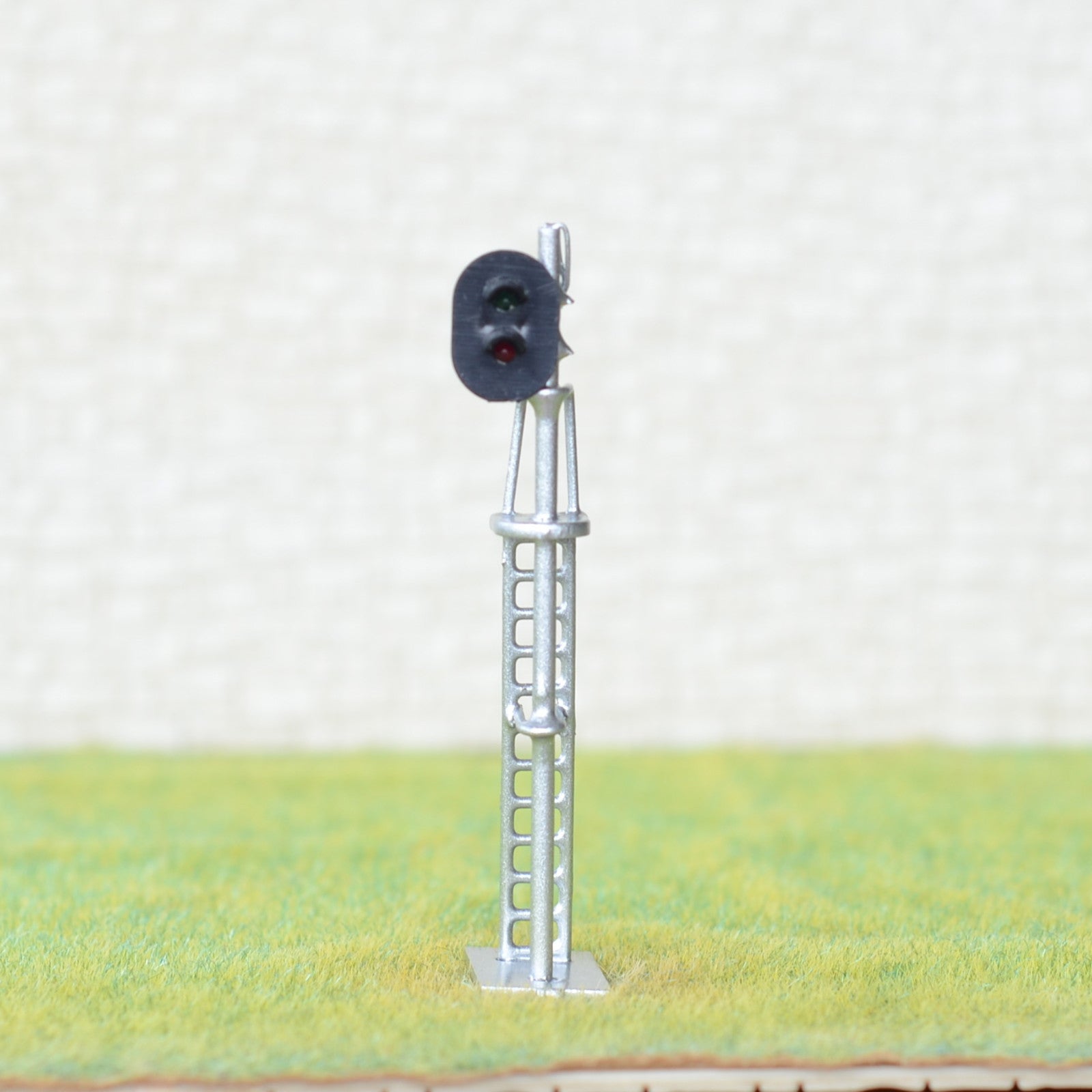 1 x HO scale model train block signal railroad LED light 2 aspect silver #87S2RS