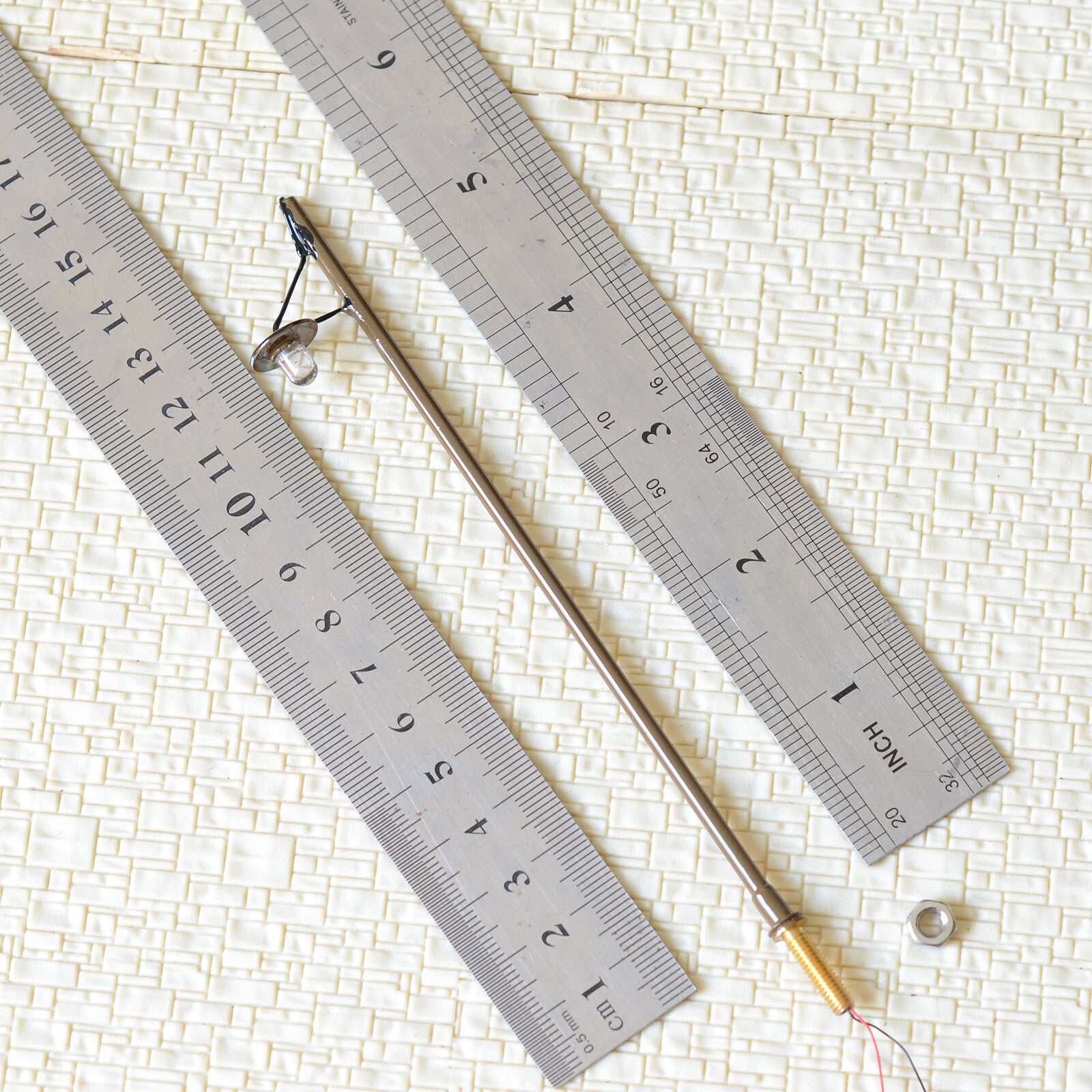 5 x O scale LED light model train railroad street path lamp post +resistor #R7BR