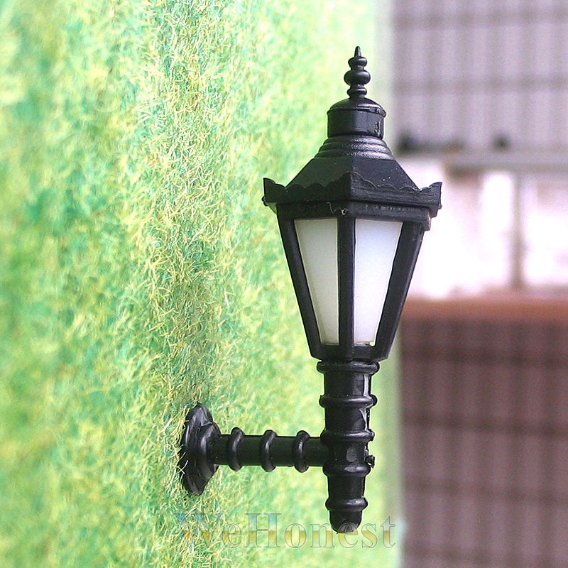 5 pcs O Scale Long Life Wall Lampposts LEDs Made #BD1
