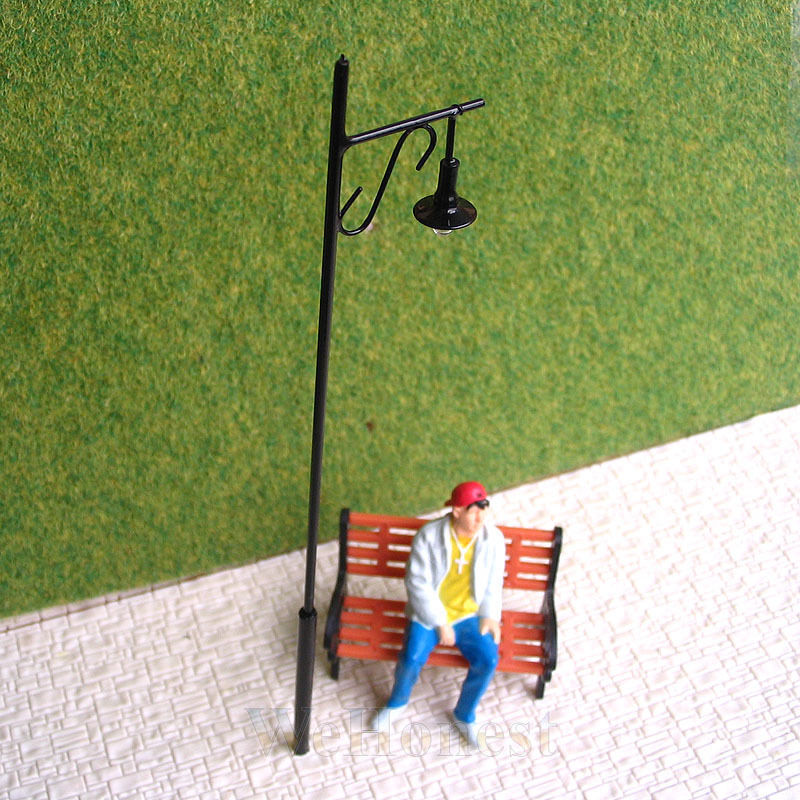 5 pcs O Scale 1:48 Model Lampposts 12V street light Scenery Lamps R34