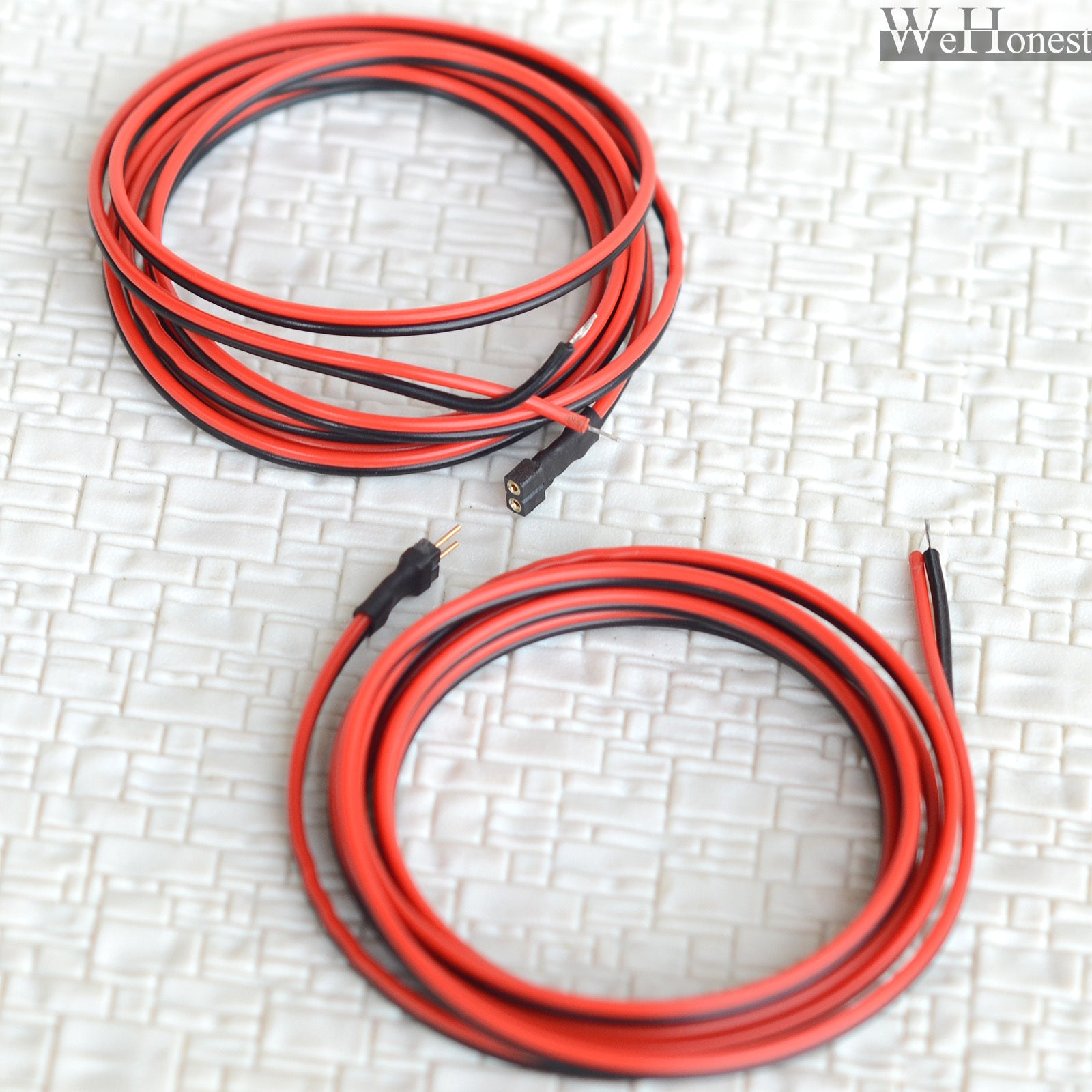 5 pairs 2 Pins mini-plug kits 2.54mm round Micro Decoder 1m Connector, tester