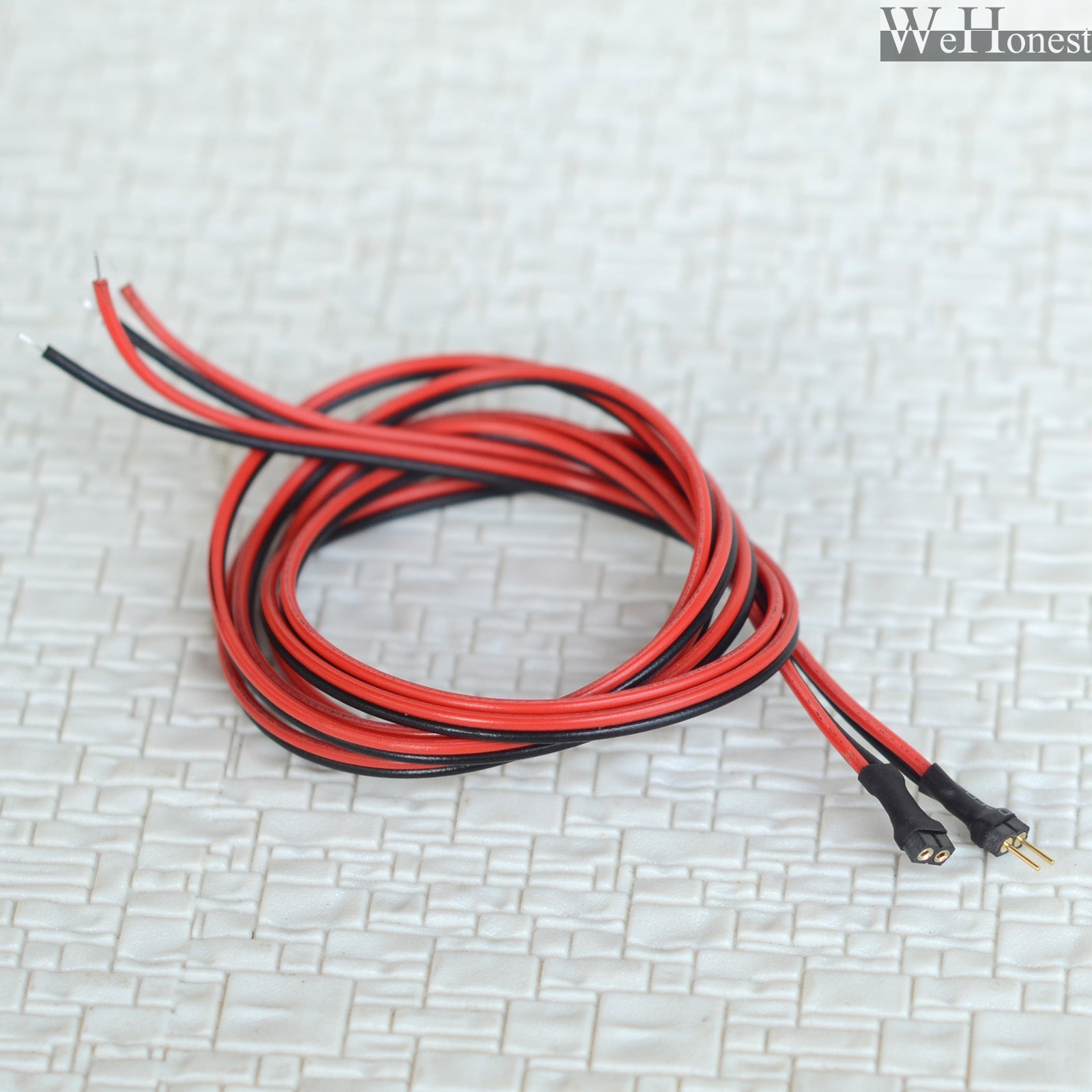 5 pairs 2 Pins mini-plug kits 2.0mm round Micro Decoder Connector 500mm, tester