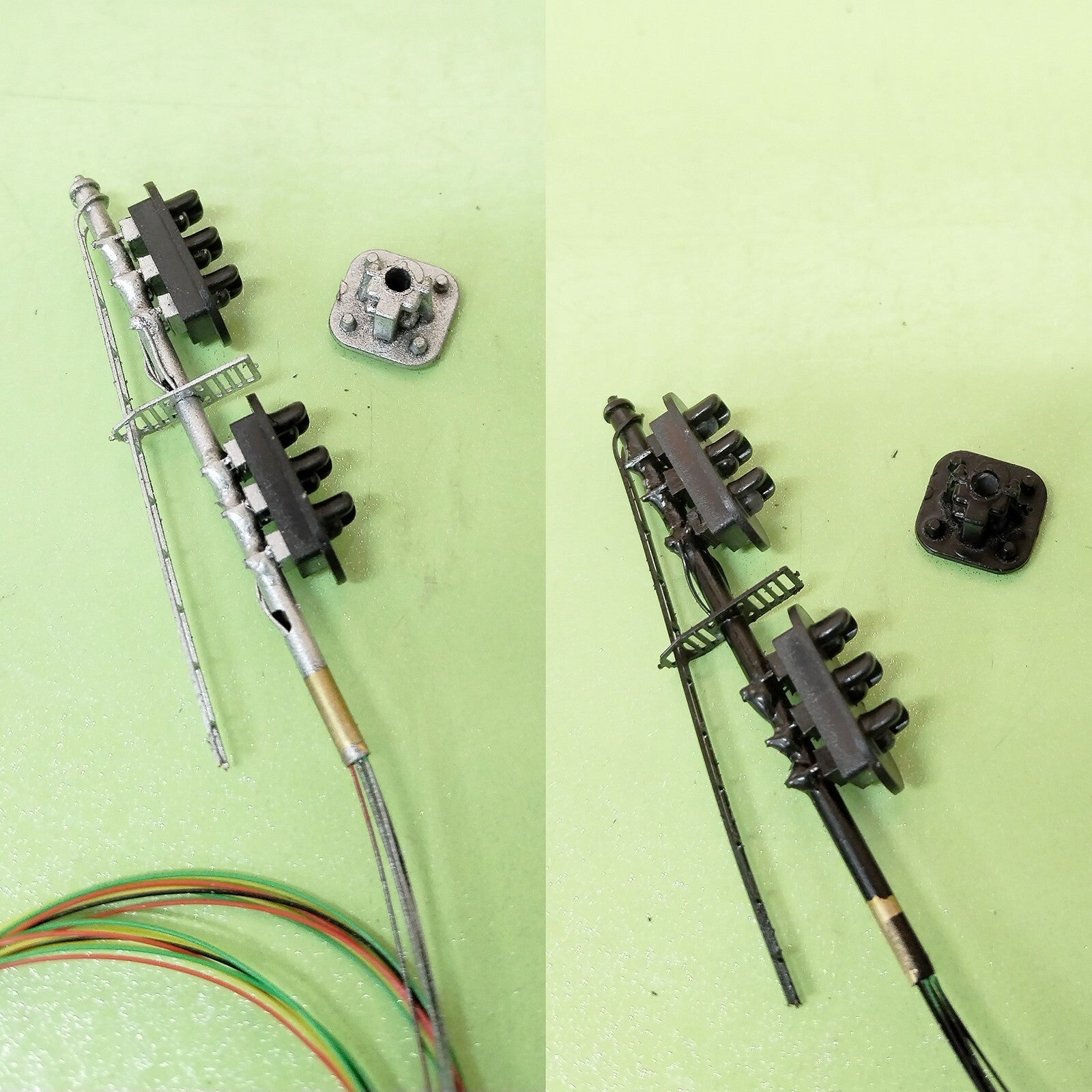1 x black signal target for cantilever signal bridge making 3 aspects #FB33