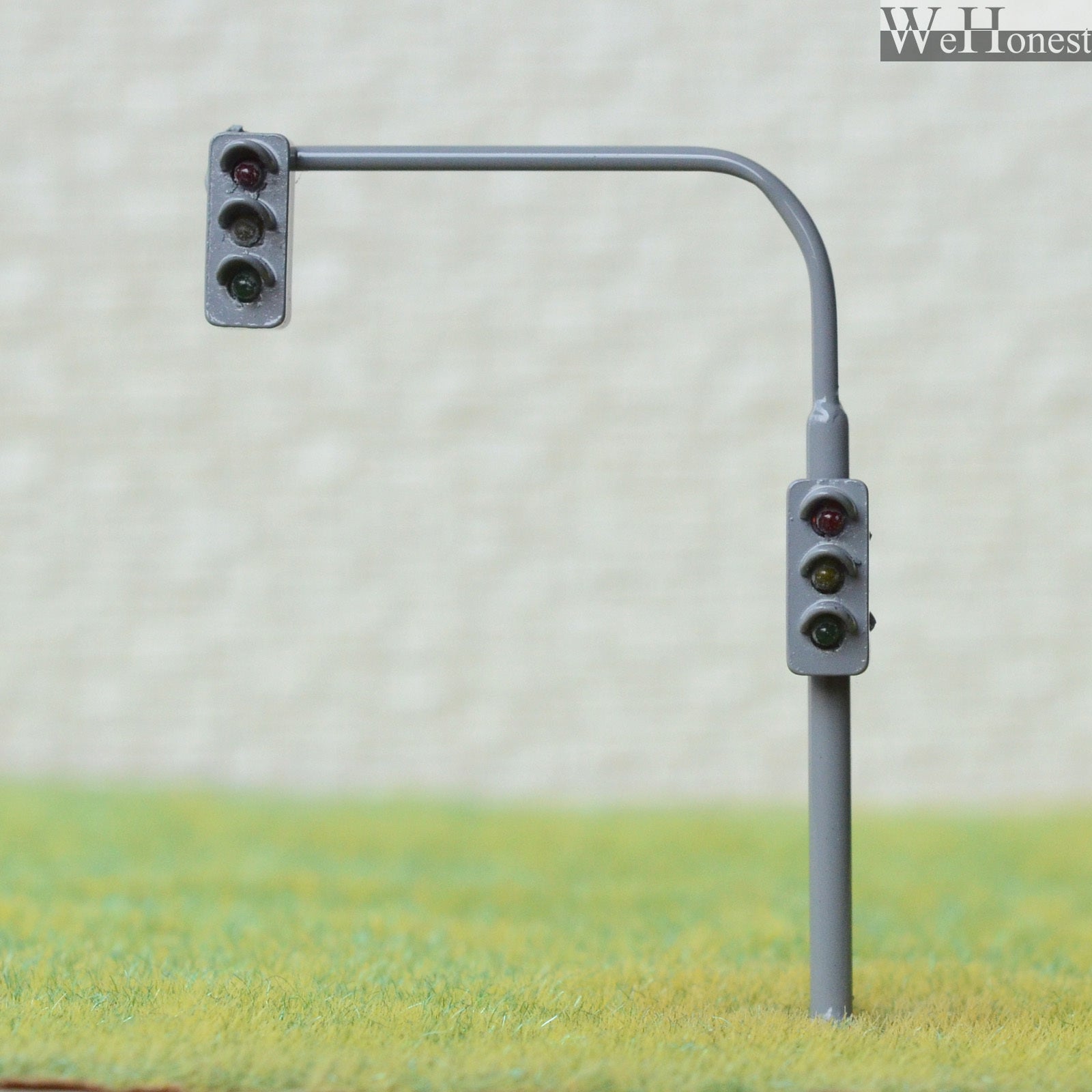 2 x traffic light signal HO OO scale model railroad crossing walk led #LBGR