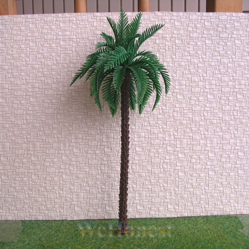 8 pcs Coconut Palm Trees for O scale layout 200mm #M000