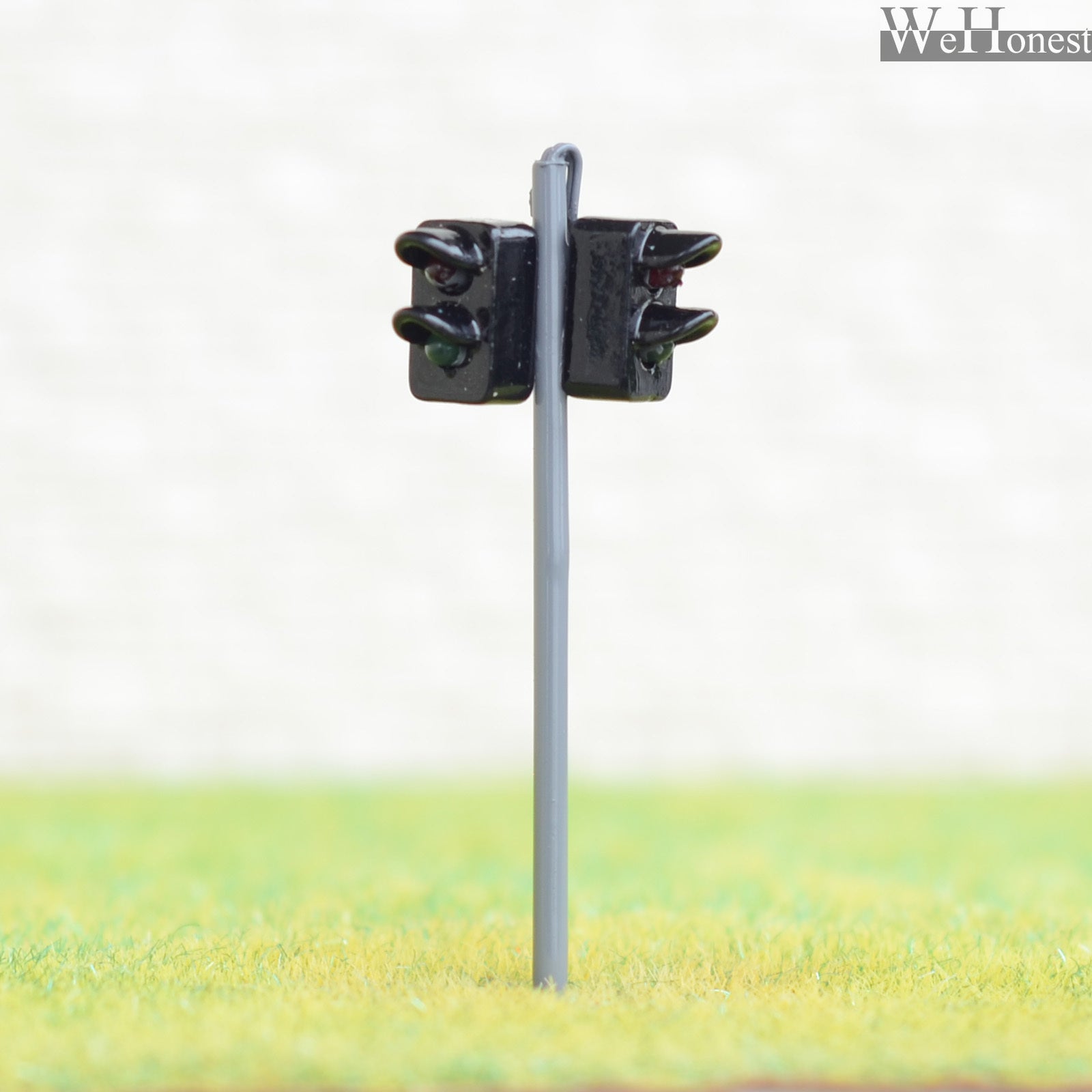 2 x traffic signal light HO OO scale model railroad crossing walk led lamp #GR22
