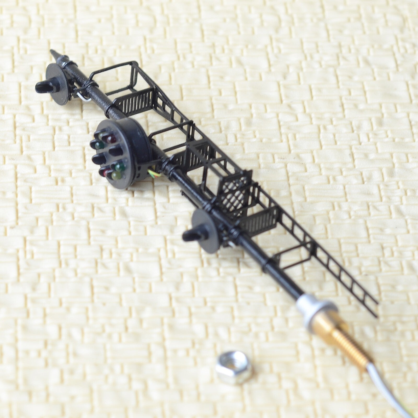 1 x HO scale model railroad B&O CPL color position light signal LED metal #U1D1