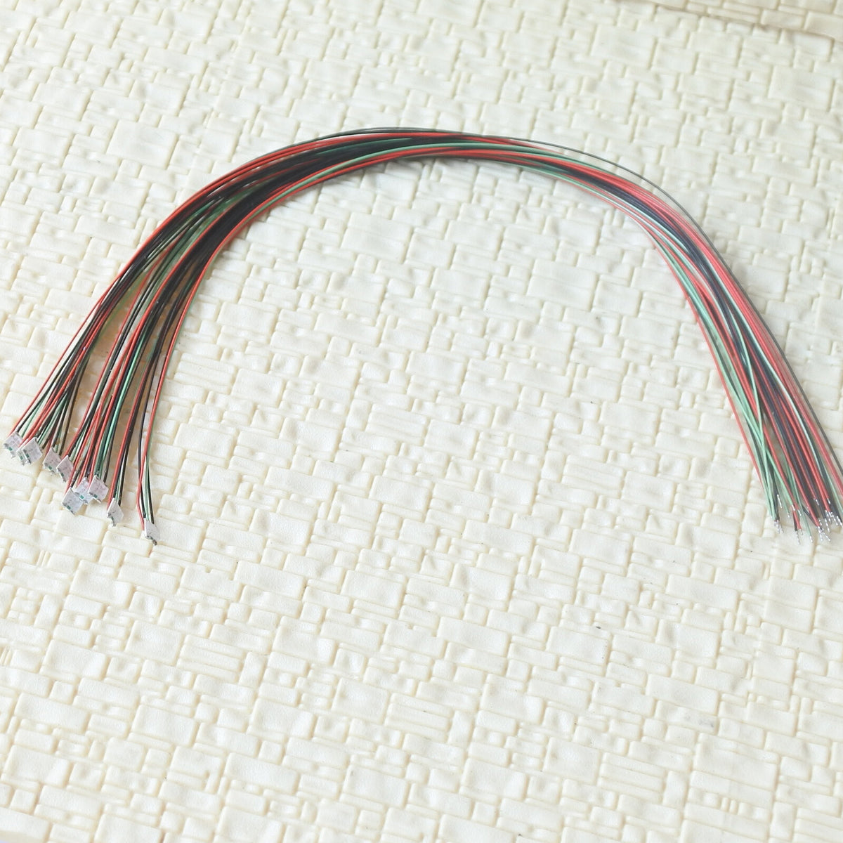10 x pre-soldered #1209 SMD LEDs wired Red Green bicolor for searchlig