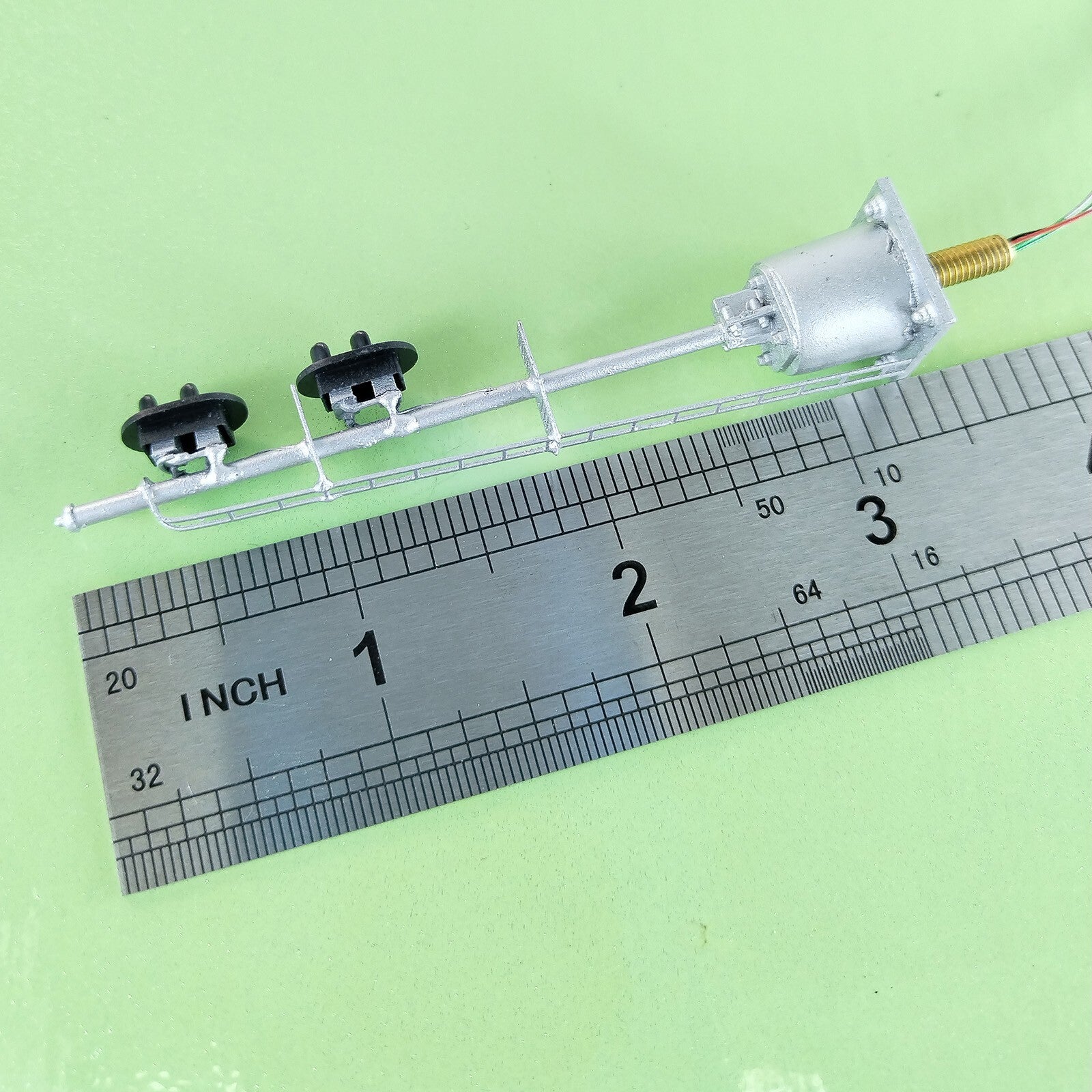 1 x HO scale model railroad 2 heads 2 aspects block signal LED made #K22Sp