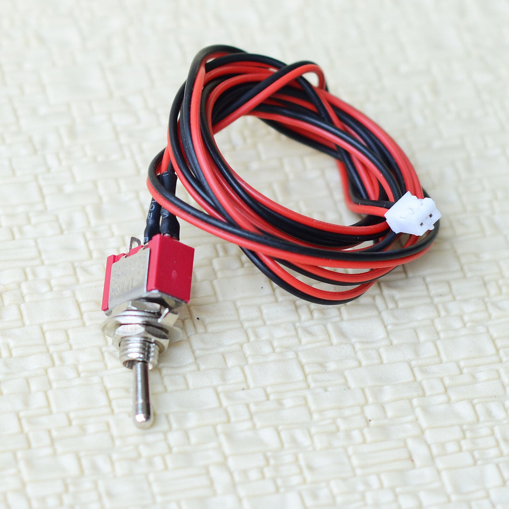 2 x wired toggle switches ON/OFF with 1 meter wire and connector power