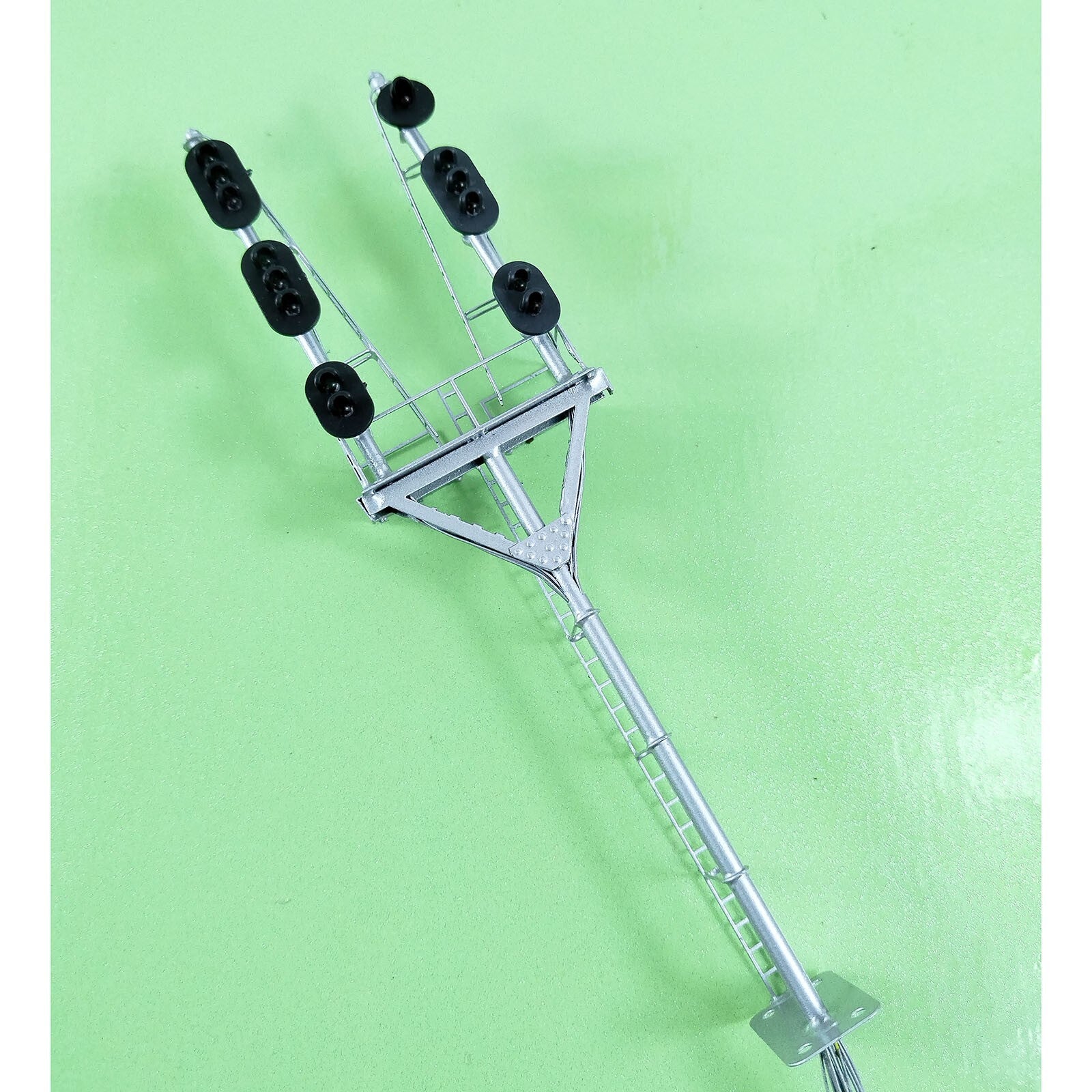 1 x HO scale model railroad tower block signal goalpost bracket 6 faceplate #B6