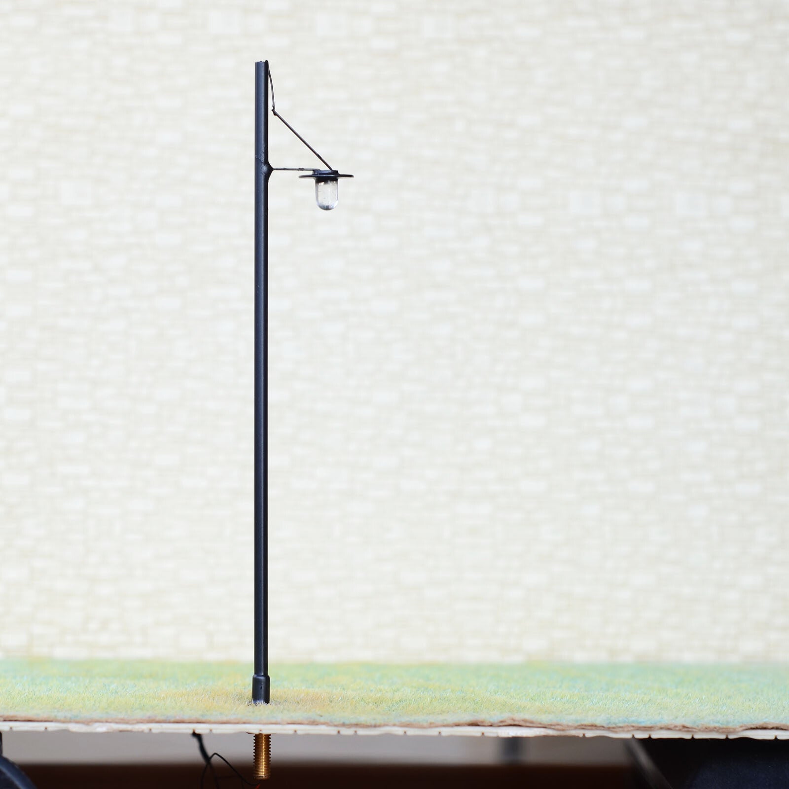 10 x O scale 1:48 model train railroad street light LED lamppost path lamp #R7BL