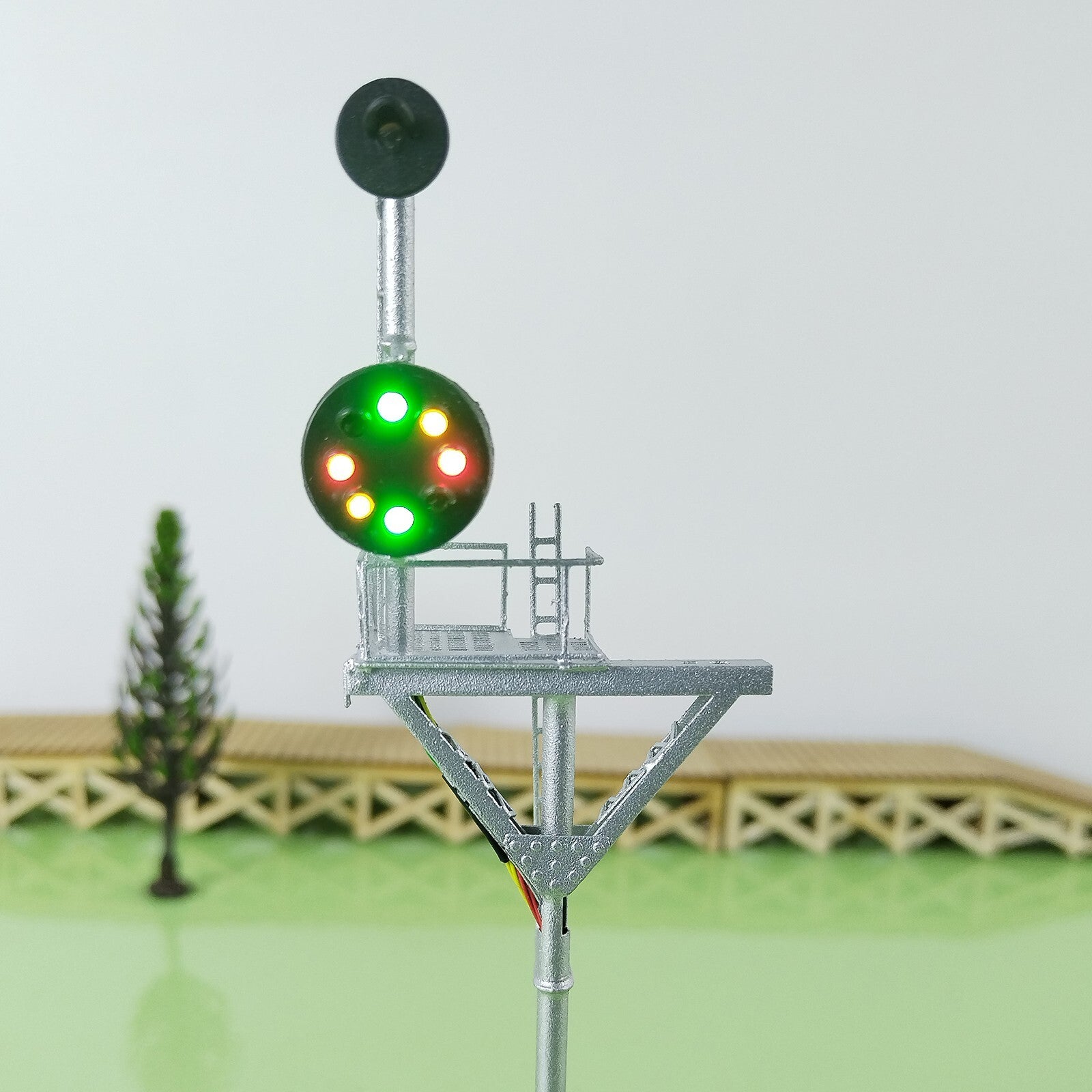 1 x HO scale model railroad tower CPL signal B&O goalpost bracket  #LU1