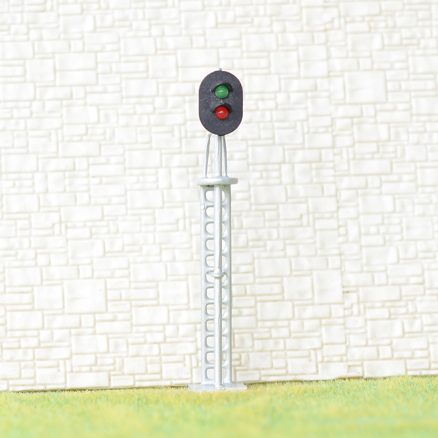 Sale 1 x HO / OO Scale Model Train Block Signals Railroad LED Light Silver #S2MD