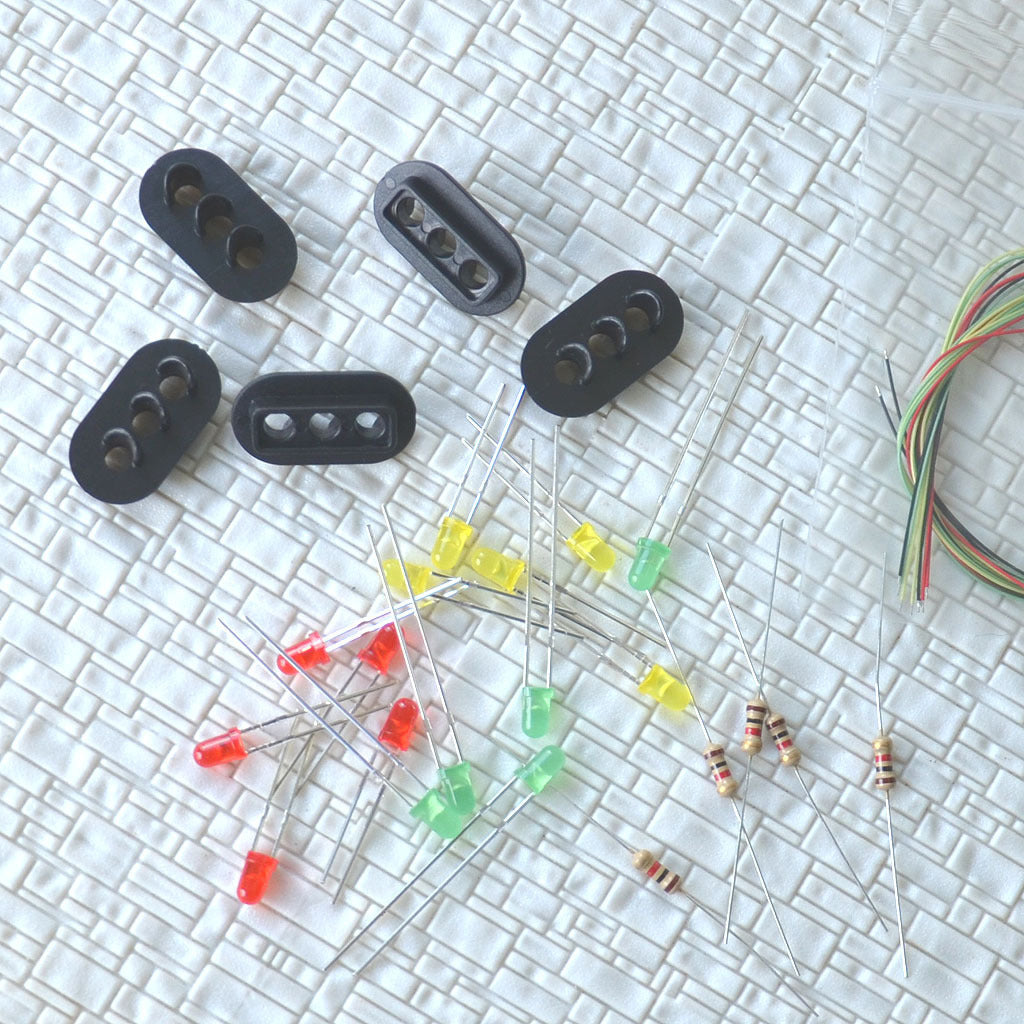 10 sets Target Faces + Accessories for Railway signal OO or HO Scale 3 Aspects