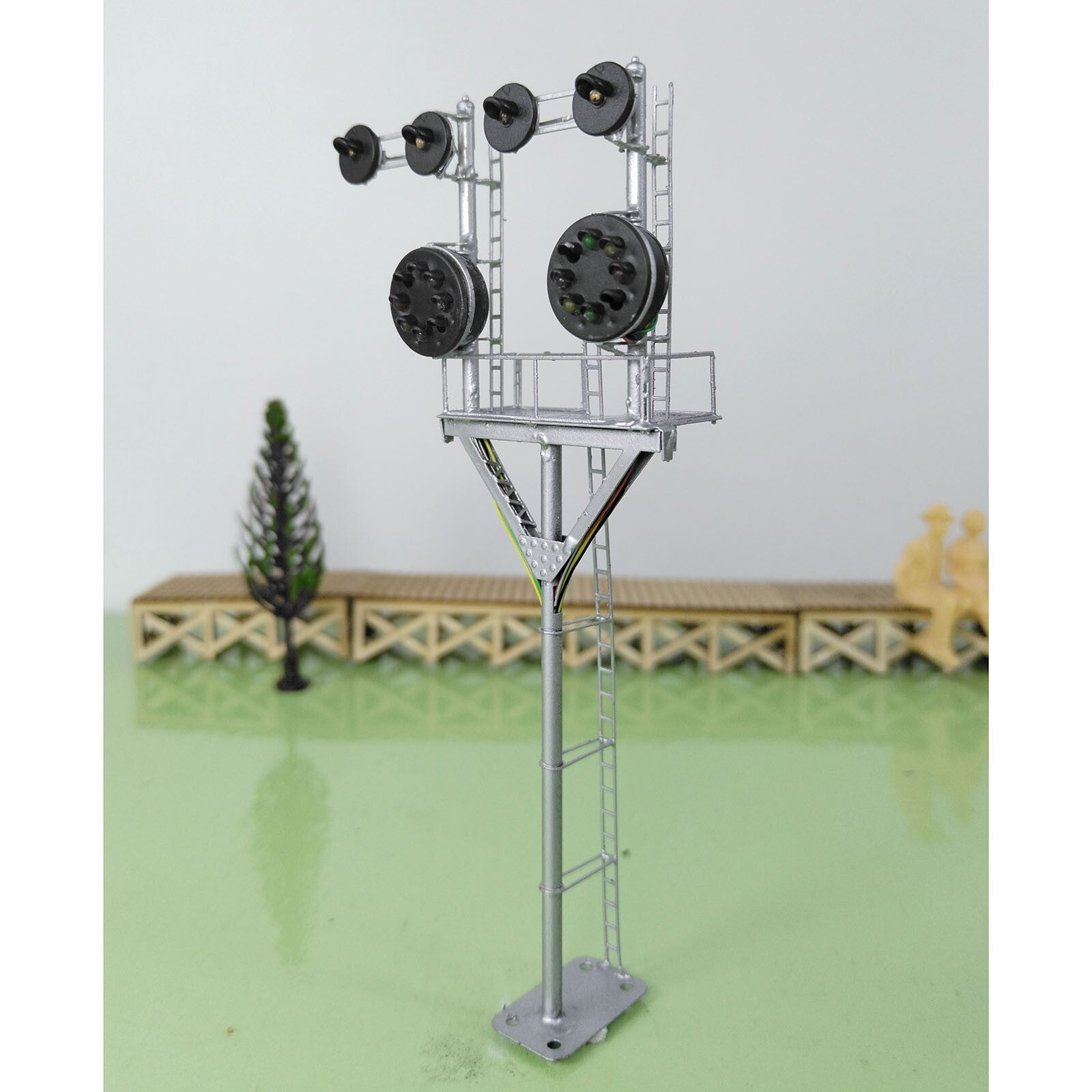 1 x HO scale model railroad tower CPL signal B&O goalpost bracket  #LU11RU11
