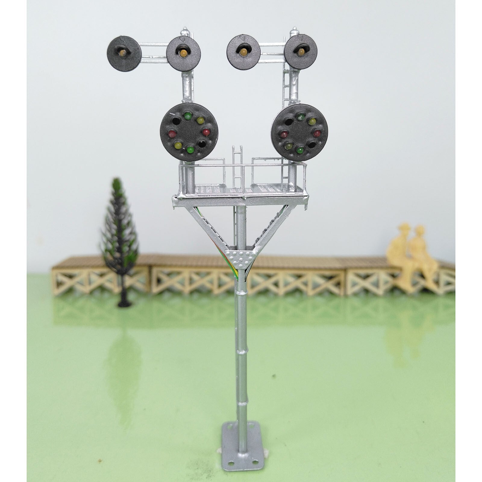 1 x HO scale model railroad tower CPL signal B&O goalpost bracket  #LU11RU11