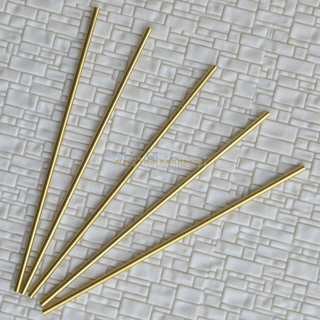 30 pcs Brass Pipe Copper Pipe Copper Tube Φ1.7mm x 80mm