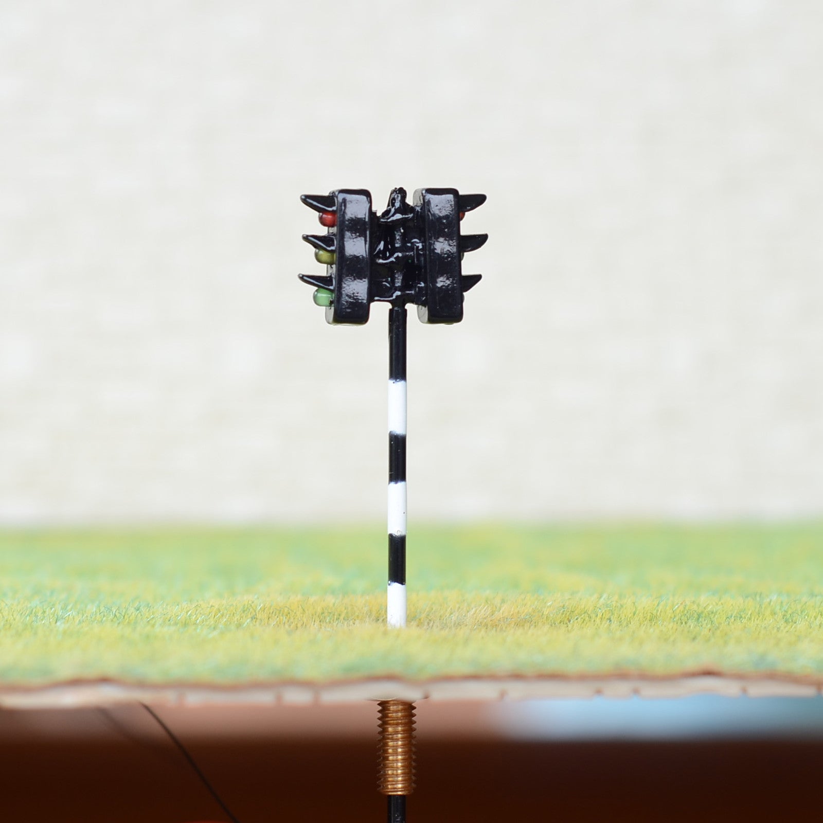 2 x traffic signal HO OO model railroad crossing walk LED pedestrian light #ZH33