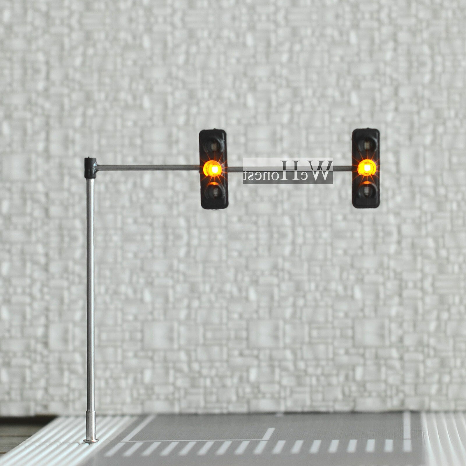 3 x HO / OO traffic light signal LED model train walk crossing street #4LeftHand