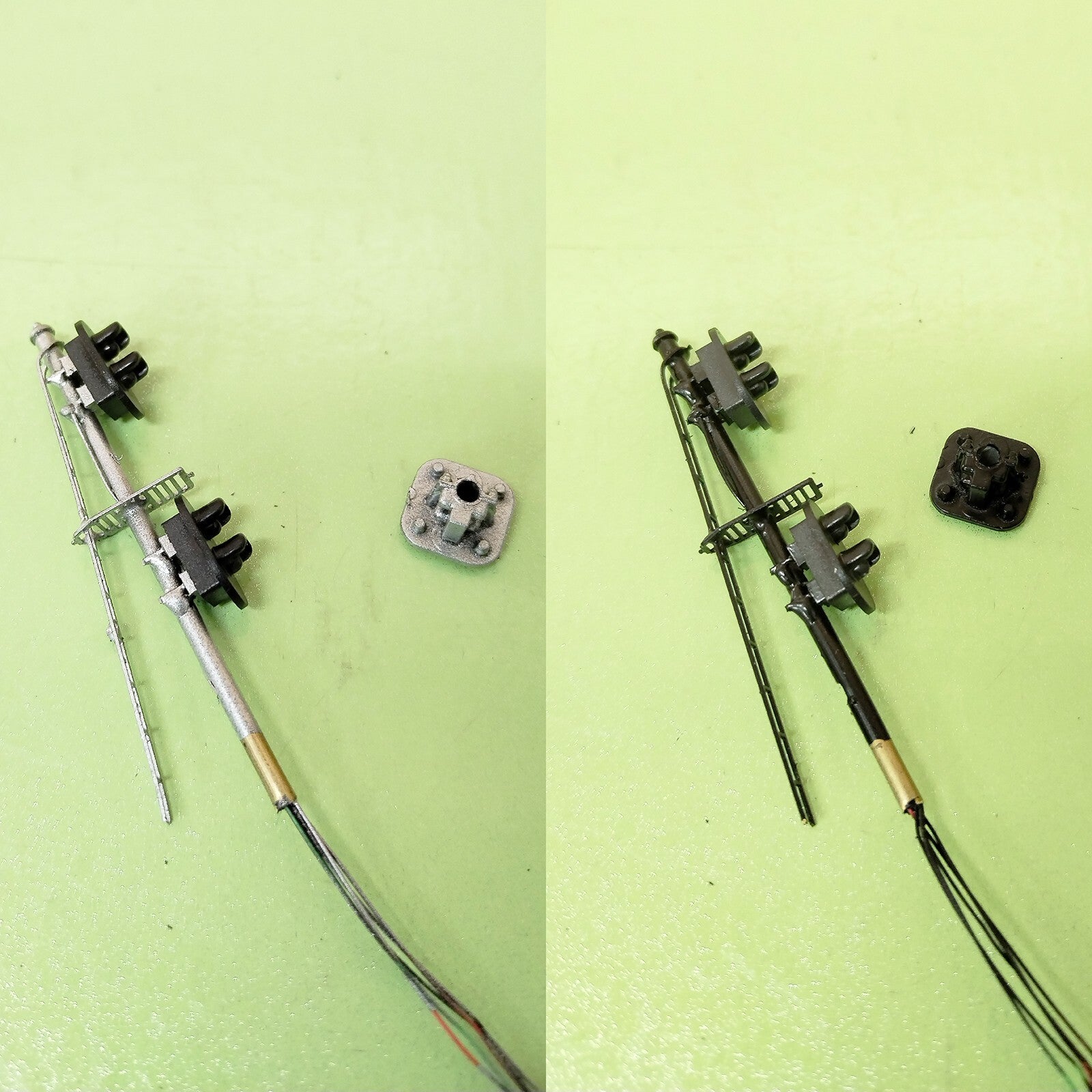 1 x black signal target for cantilever signal bridge making 3 aspects #FB22