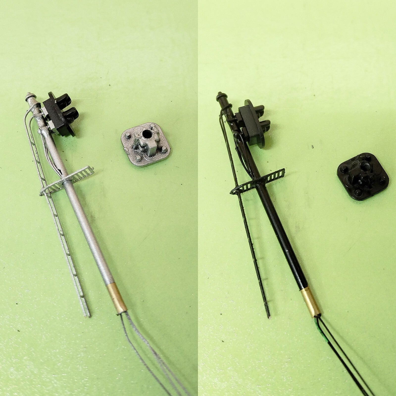 1 x black signal target for cantilever signal bridge making 3 aspects #FB02