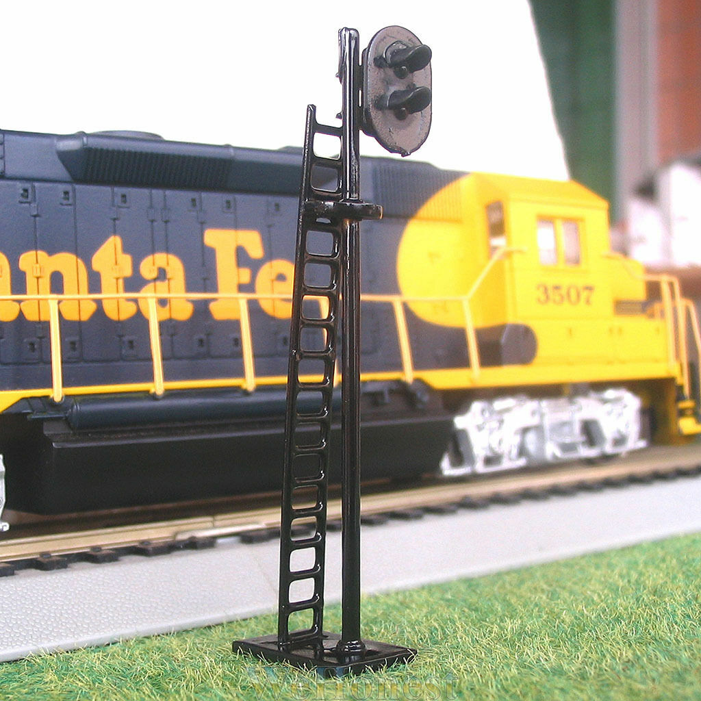 1 x HO scale model railroad LED color-light block signal bi-lights 2 aspects G/R
