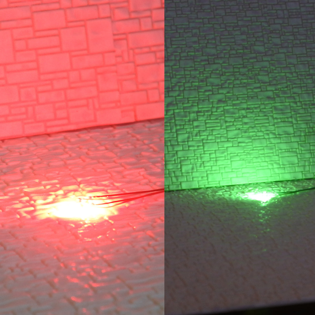 10 x pre-soldered #1209 SMD LEDs wired Red Green bicolor for searchlig