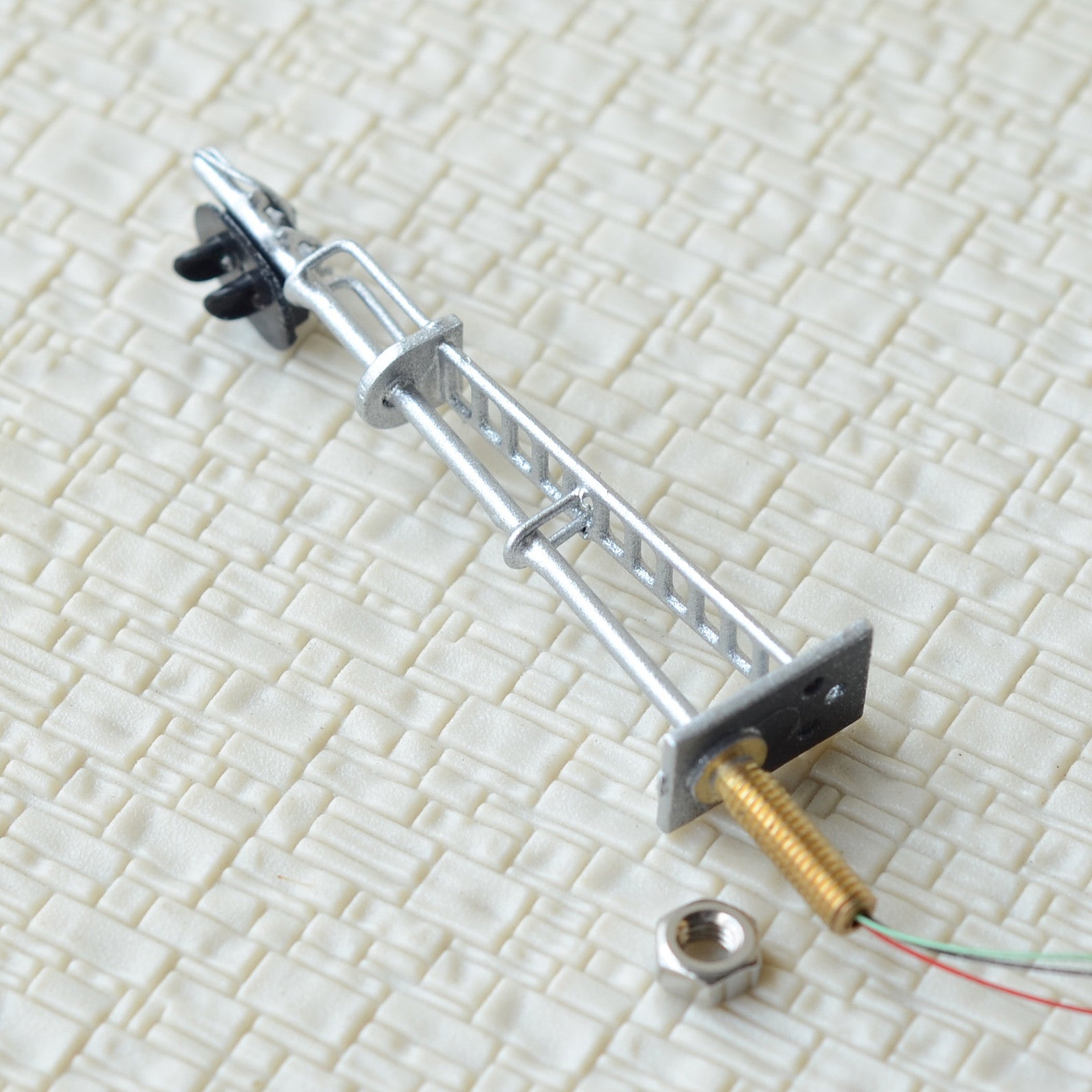 1 x HO scale model train block signal railroad LED light 2 aspect silver #87S2RS