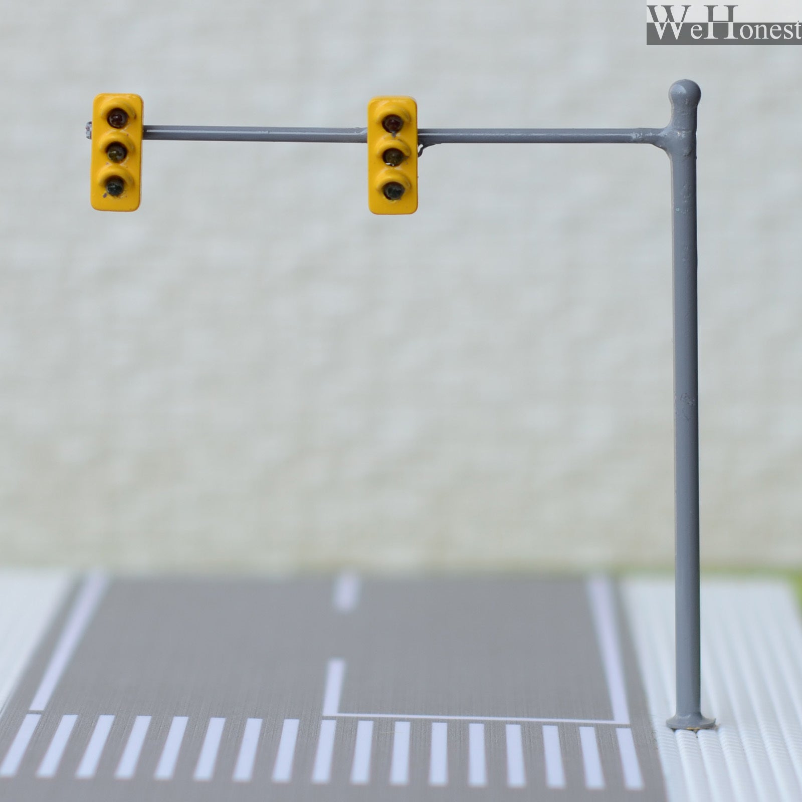 2 x HO / OO traffic light signal LED model train crossing walk Street sign #V2B3