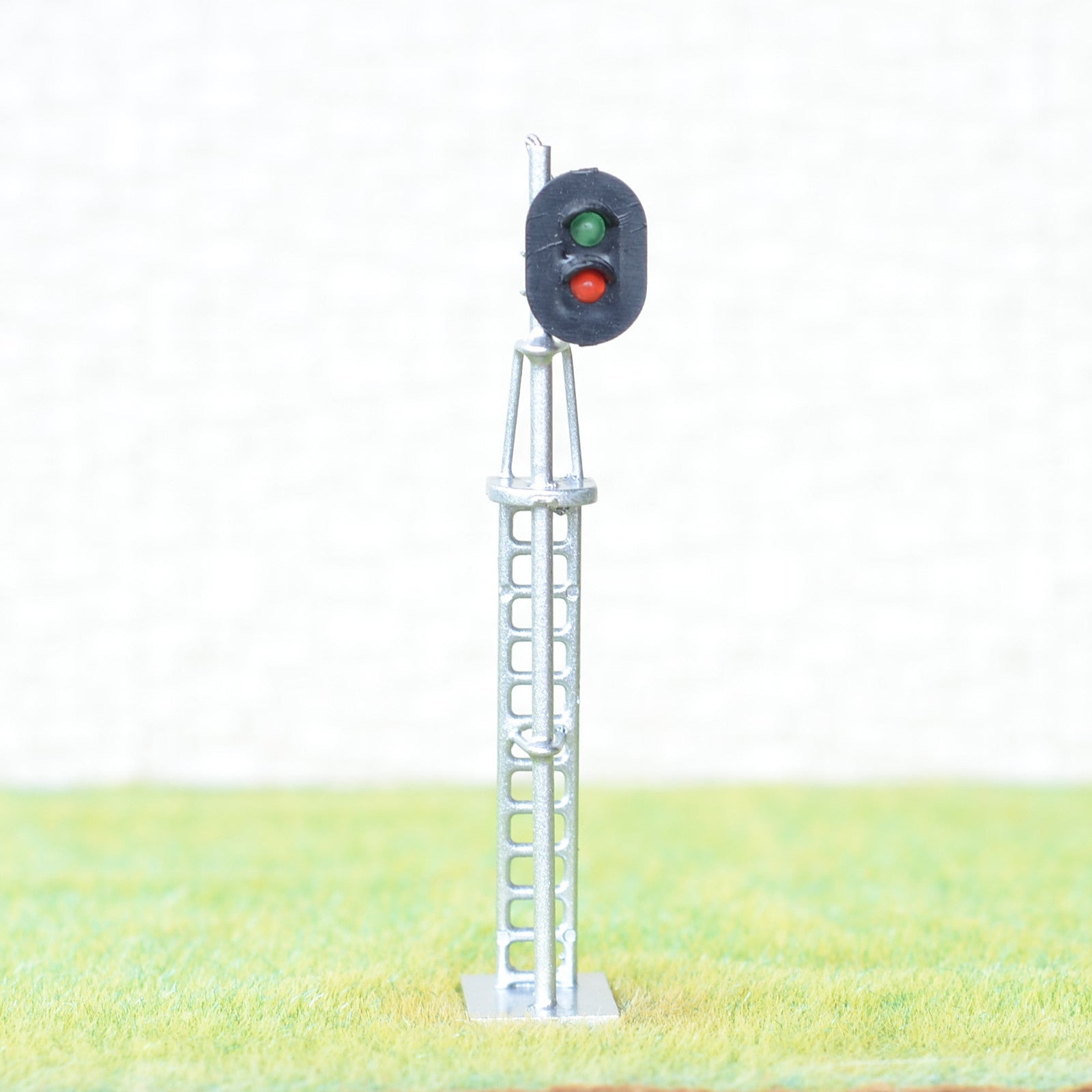 Sale 1 x HO / OO Scale Model Train Block Signals Railroad LED Light Silver #S2LH