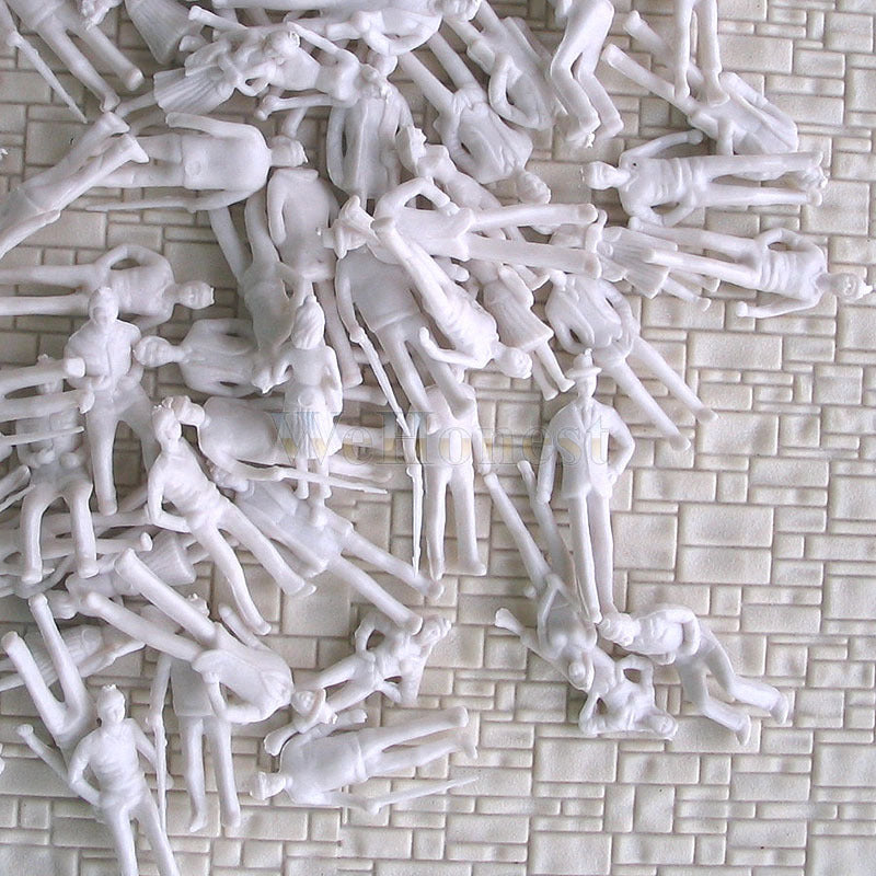 Oo Scale Statue 300 pcs OO scale 1:76 UnPainted People passenger Figure