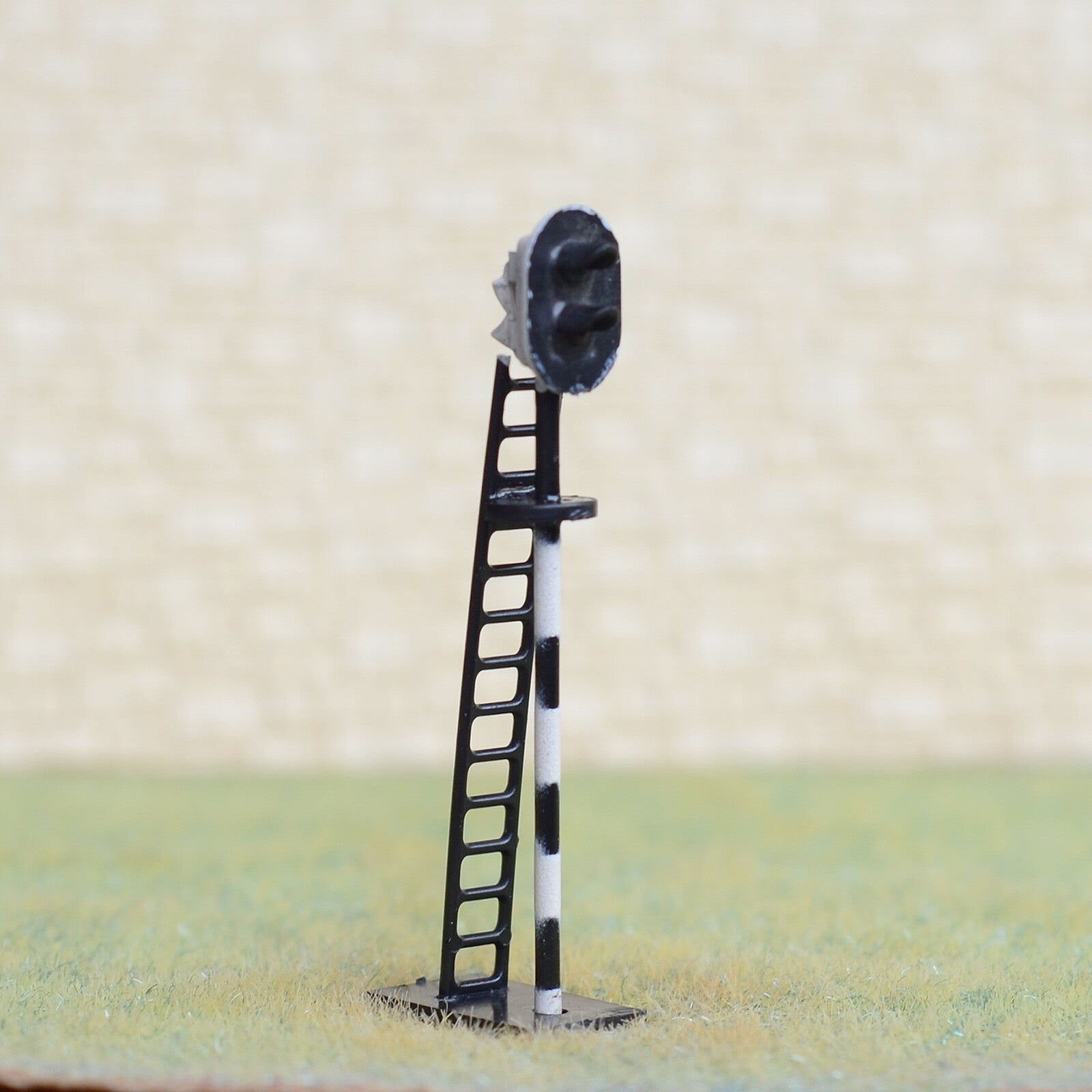1 x HO scale model railroad 3 colors block signal zebra pole 2 aspects #BZ2