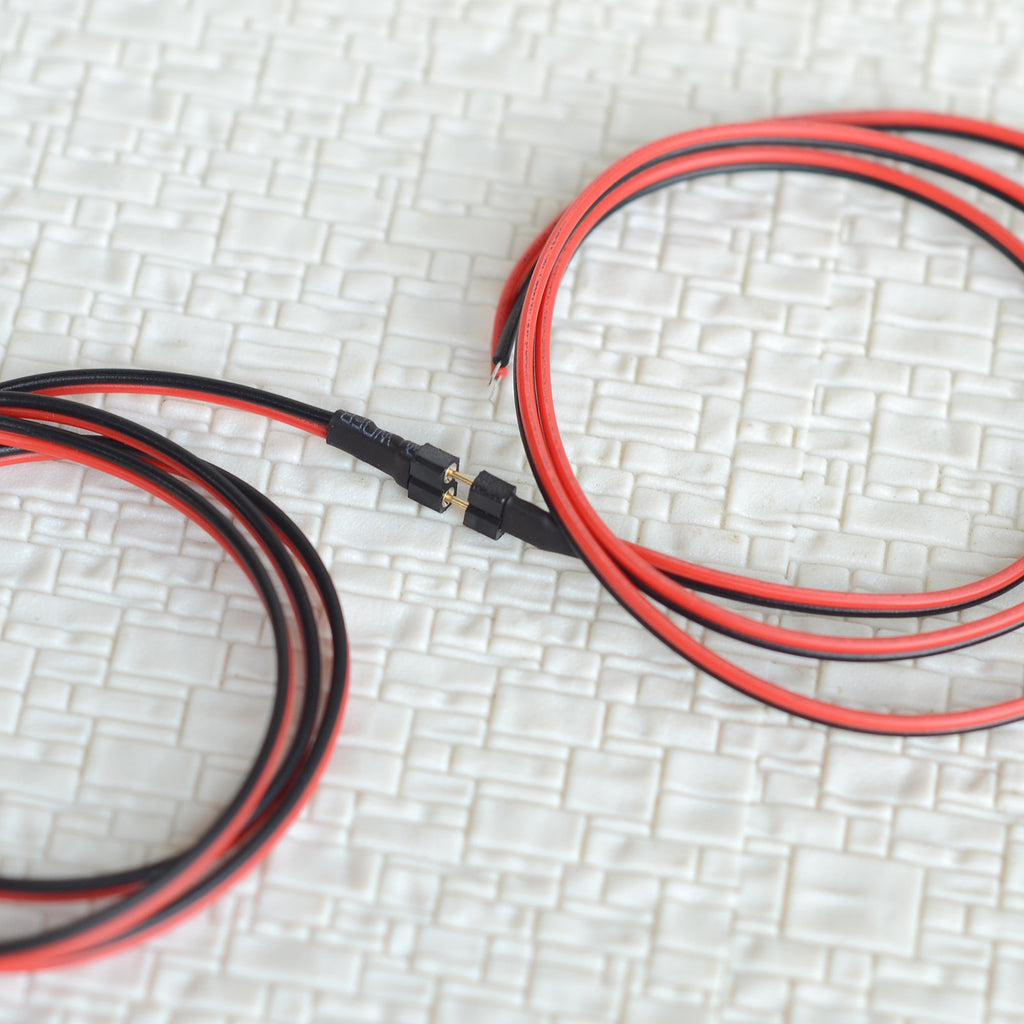 5 pairs 2 Pins mini-plug kits 2.54mm round Micro Decoder 500mm Connect
