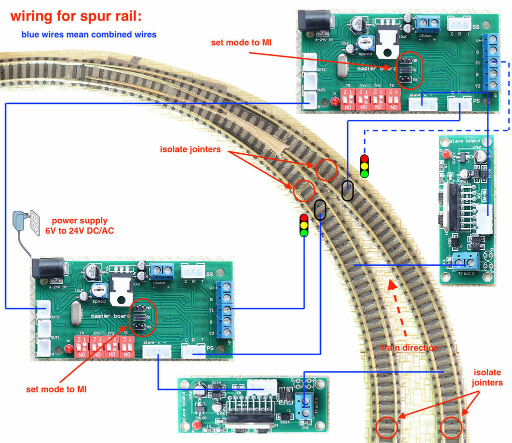 Model Trainsignal System 1 x model train detector automatic signal controller crossing system t