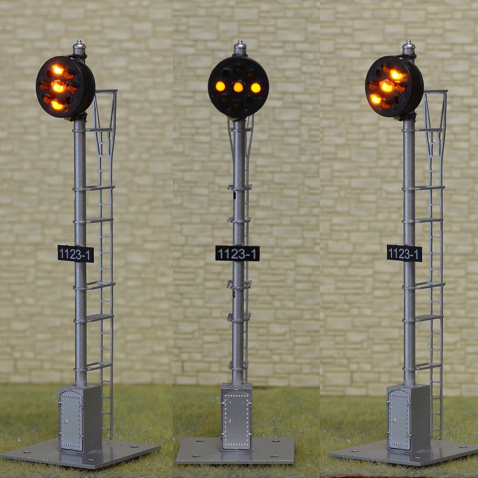 1 x HO scale model railroad CPL signal B&O light 3V LEDs Pennsy signal  #DY7