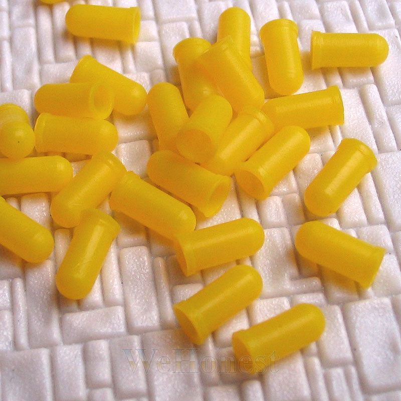 50 pcs Yellow Caps for Grain of Wheat Bulbs