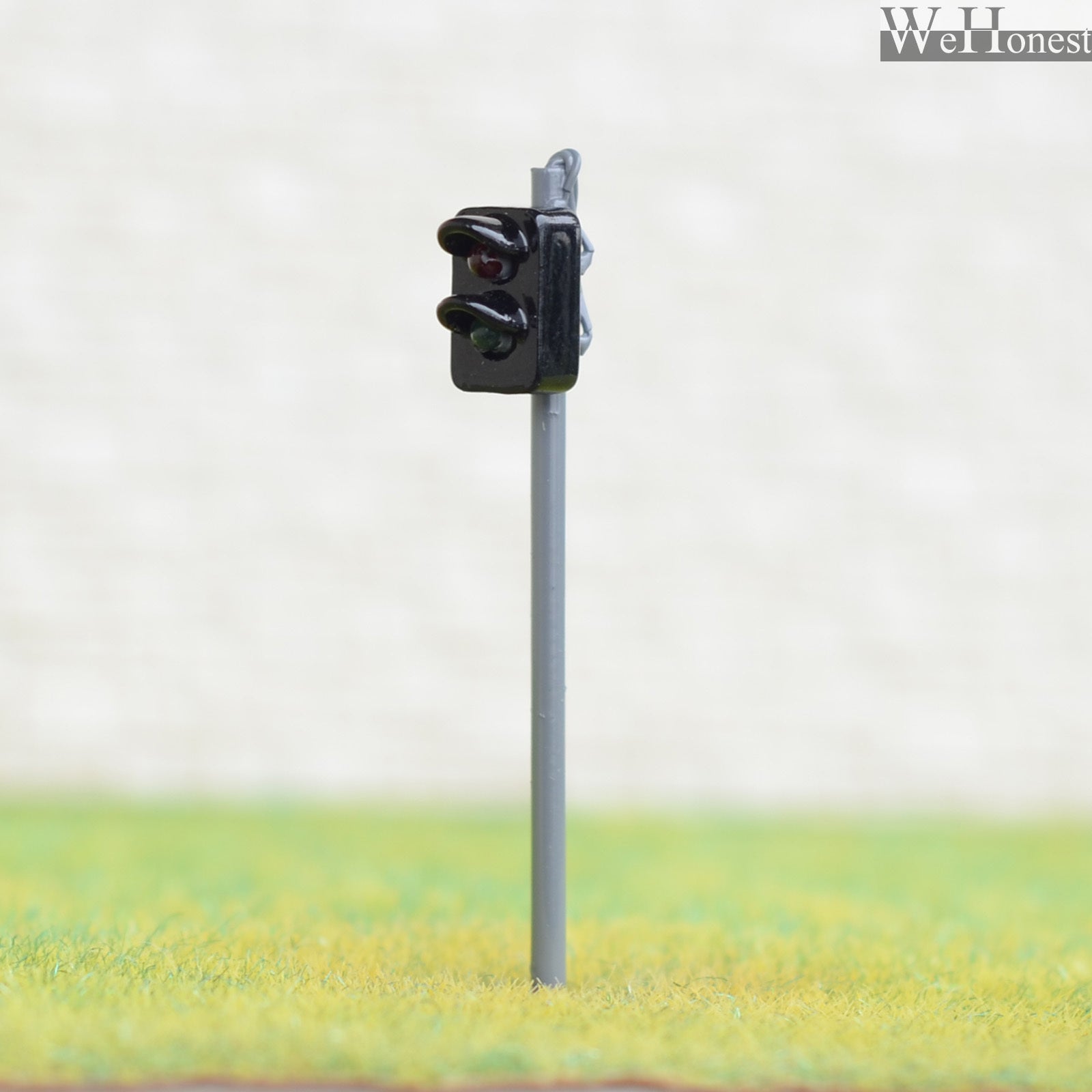 2 x traffic light signal HO OO scale model railroad crossing walk led lamps #GR2