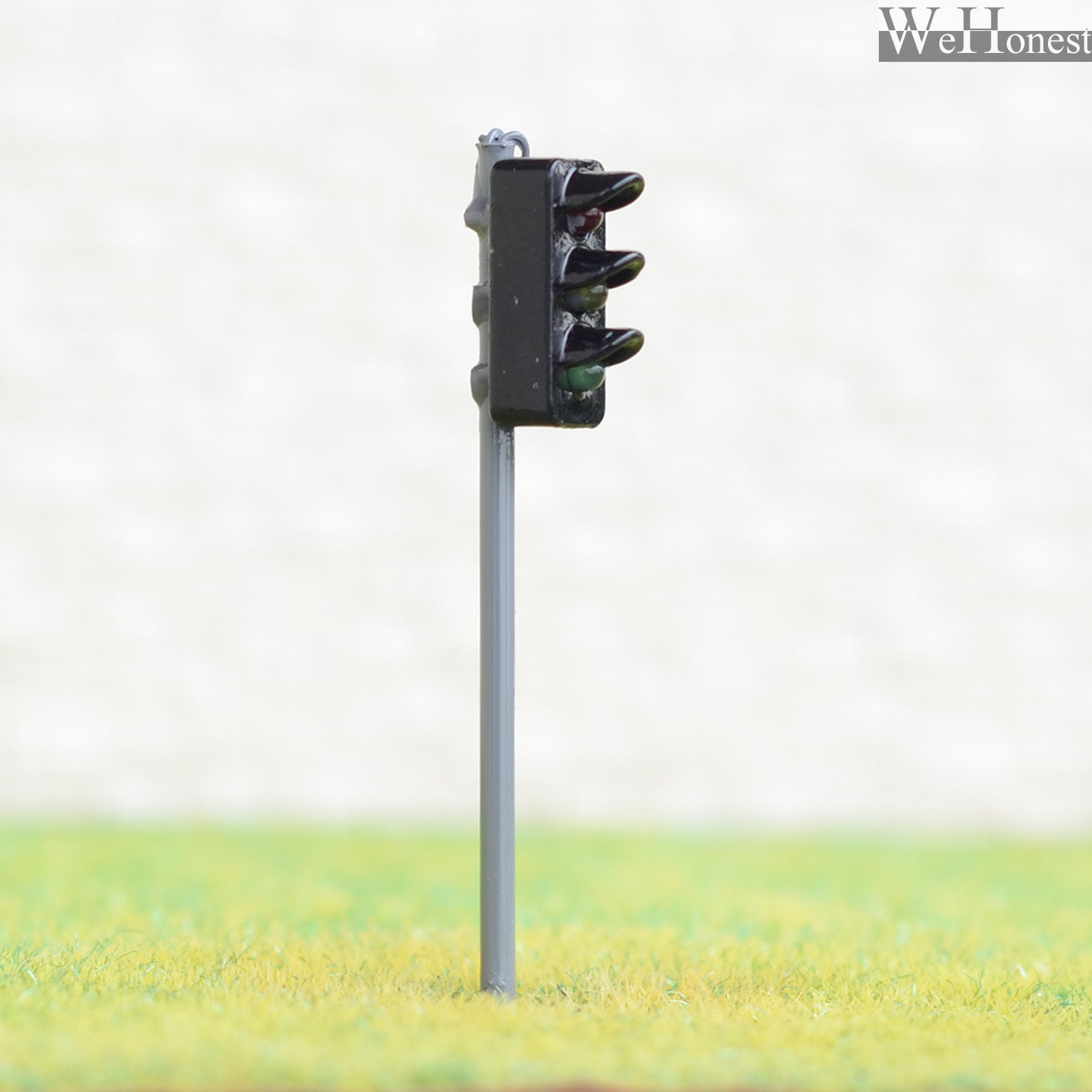 2 x traffic signal light HO OO scale model railroad crossing walk led lamps #GR3
