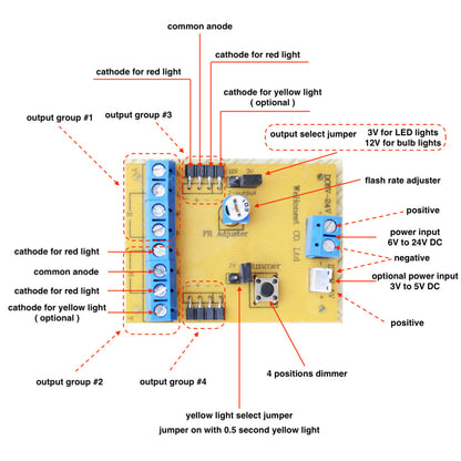 1 set grade crossing signal + automatic controller by train detector auto  flash