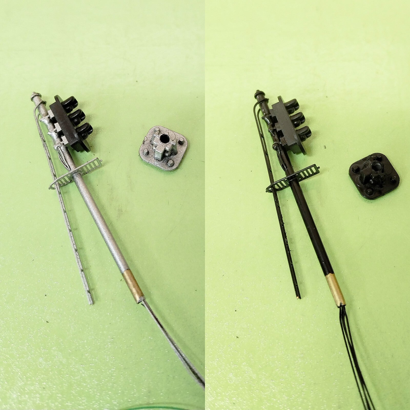 1 x black signal target for cantilever signal bridge making 3 aspects #FB03
