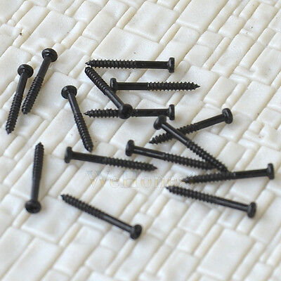 300 pcs 1.4mm x 12mm miniature Self Tapping Track Screws Mini Tiny Black Screws