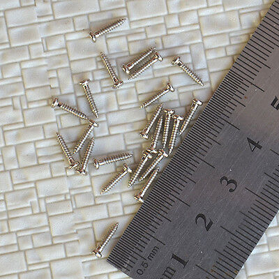 300 pcs Mini Tiny Silver Self Tapping Screws 1.7mm x 8mm